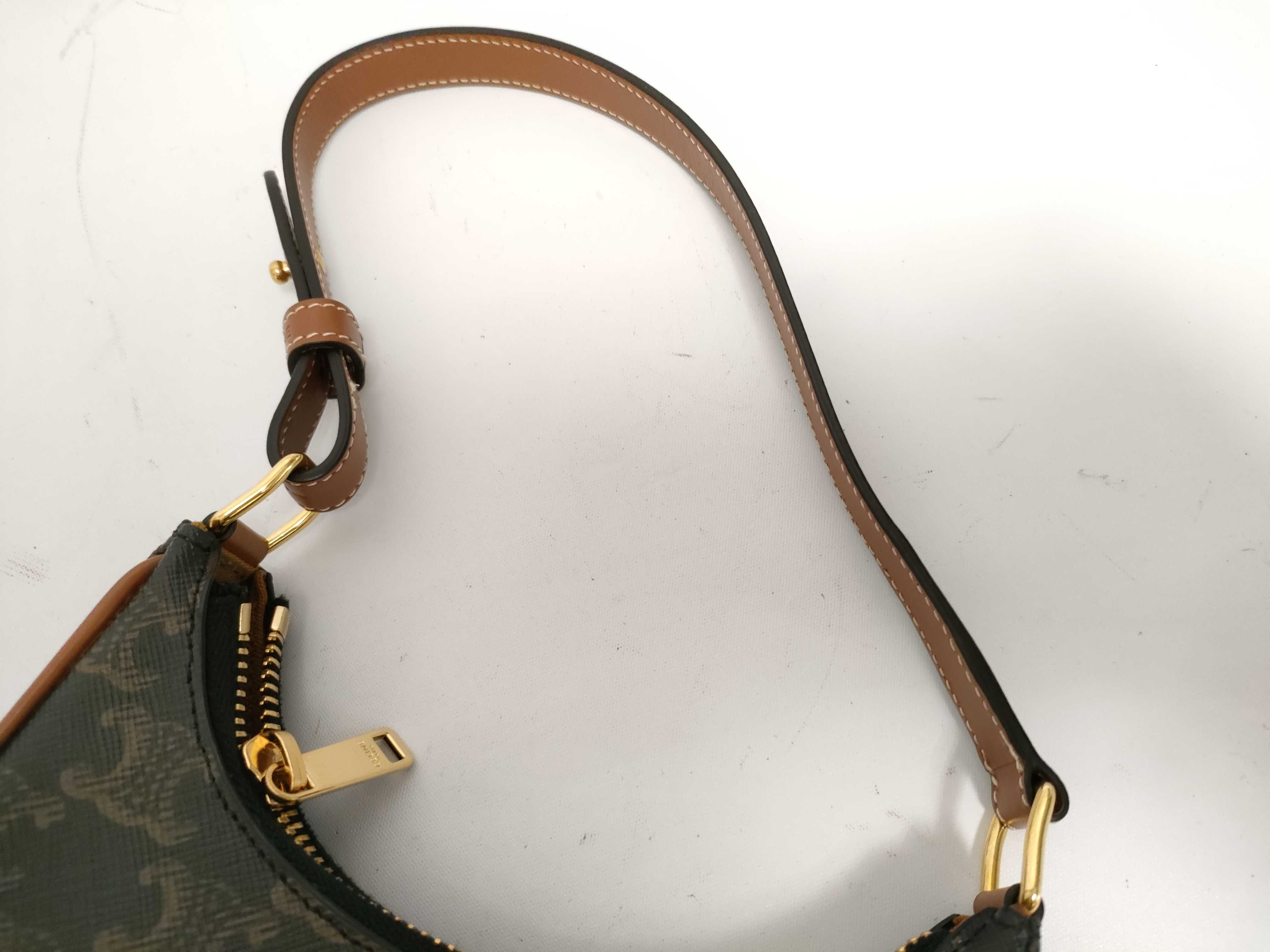 Triomphe Mini Ava PVC x Leather Shoulder Bag Brown Shoulder Bag — view 3