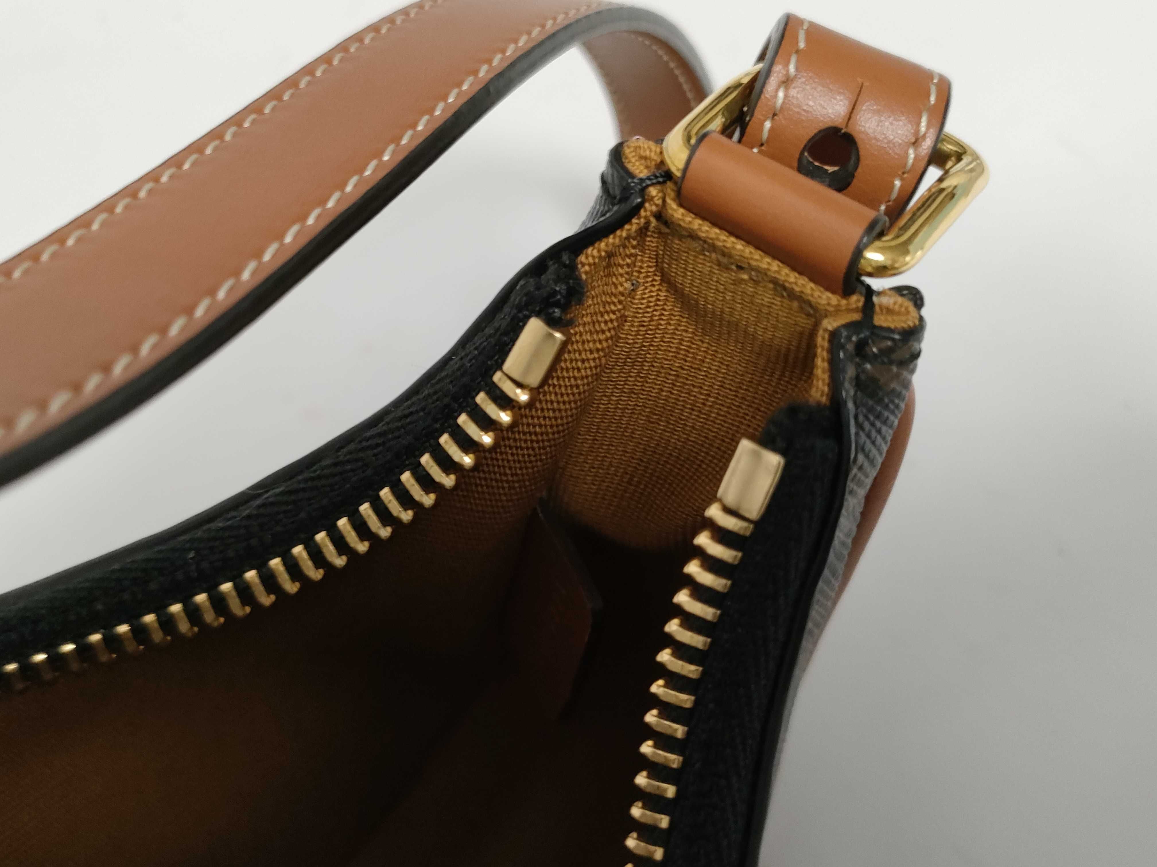 Triomphe Mini Ava PVC x Leather Shoulder Bag Brown Shoulder Bag — view 10