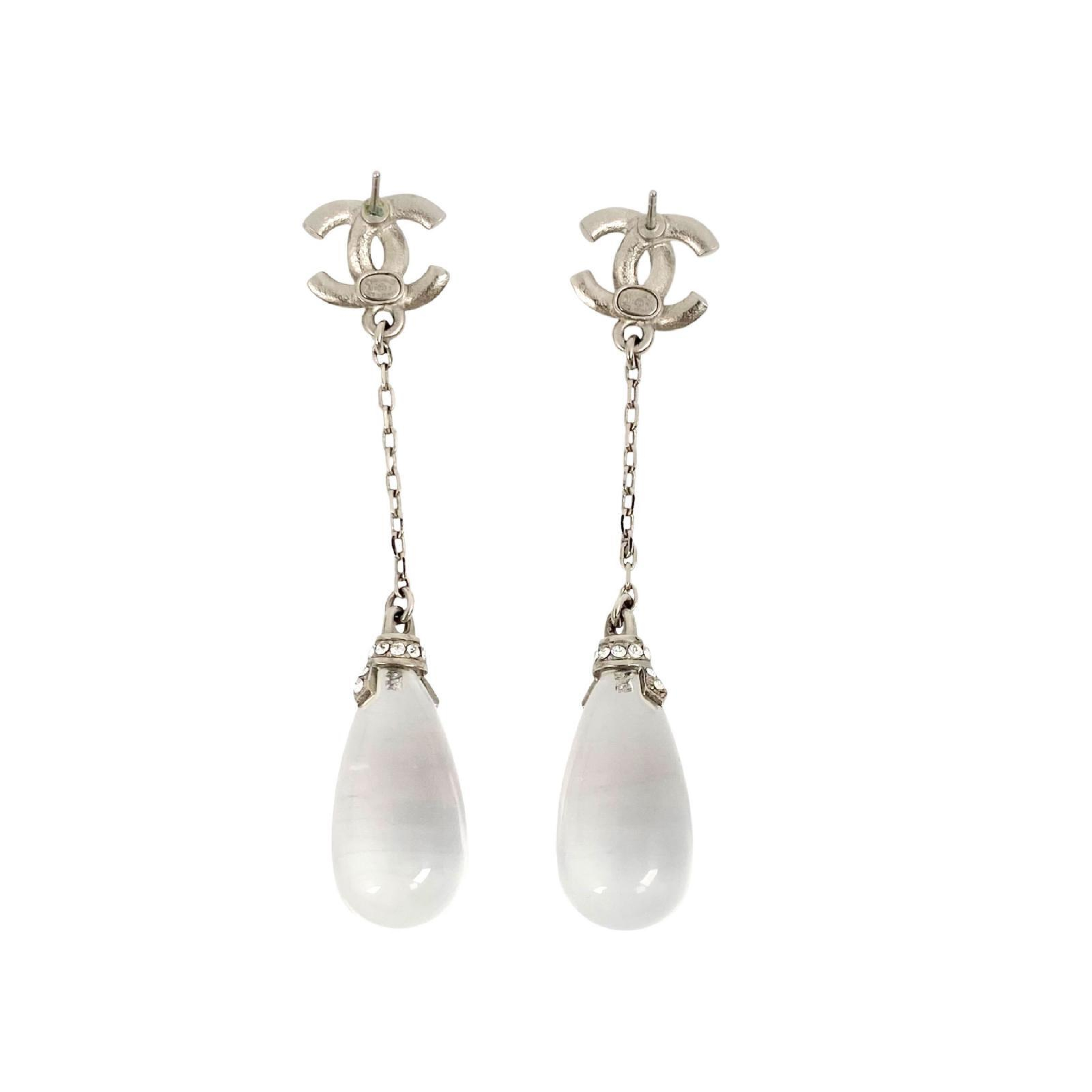 【*Shipped from: Hong Kong*】CHANEL ( ) Gold-colored Metal/Resin/Rhinestone Coco Mark A18S Earrings — view 5