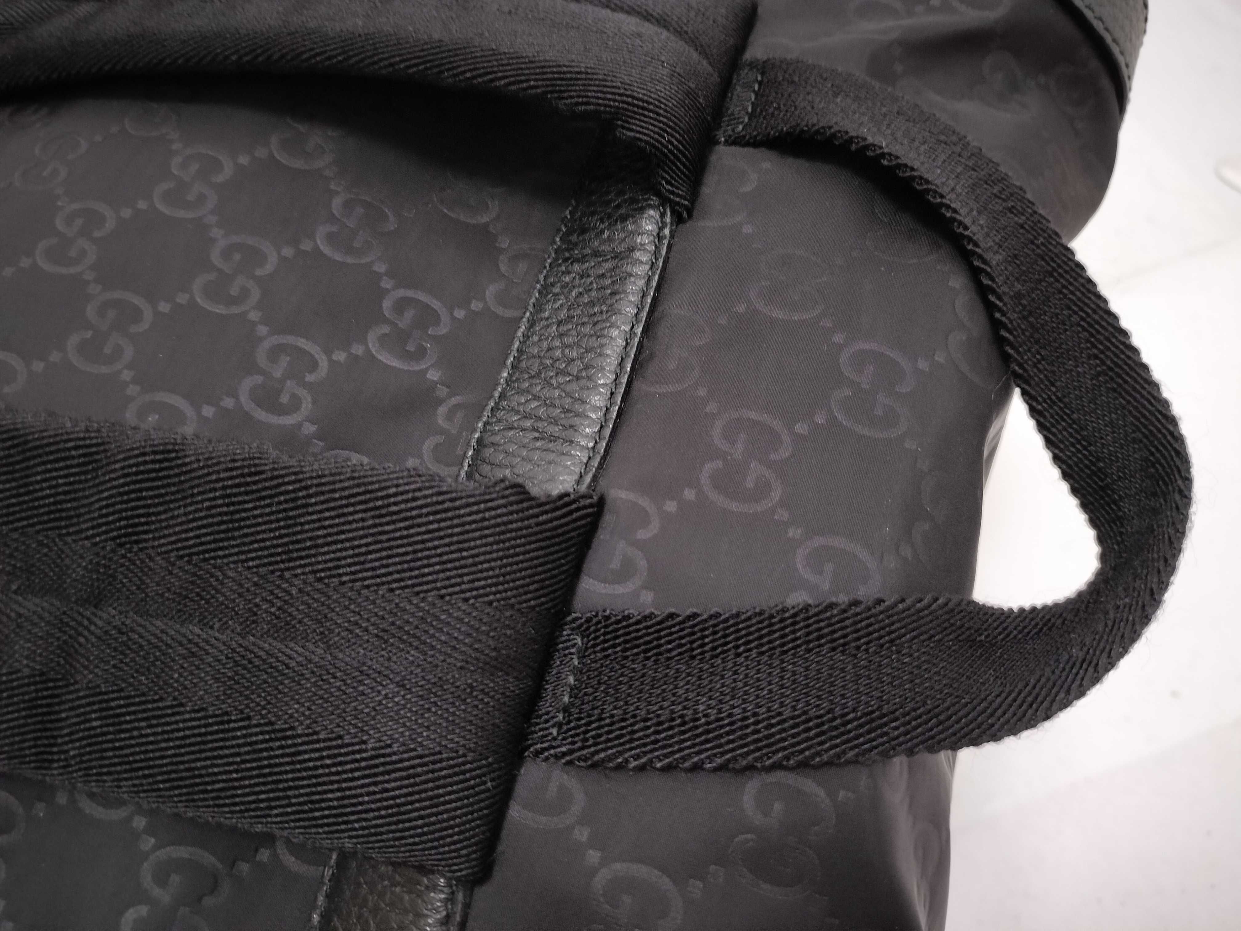 GG Nylon Backpack/Rucksack, Black, 387071 — view 6
