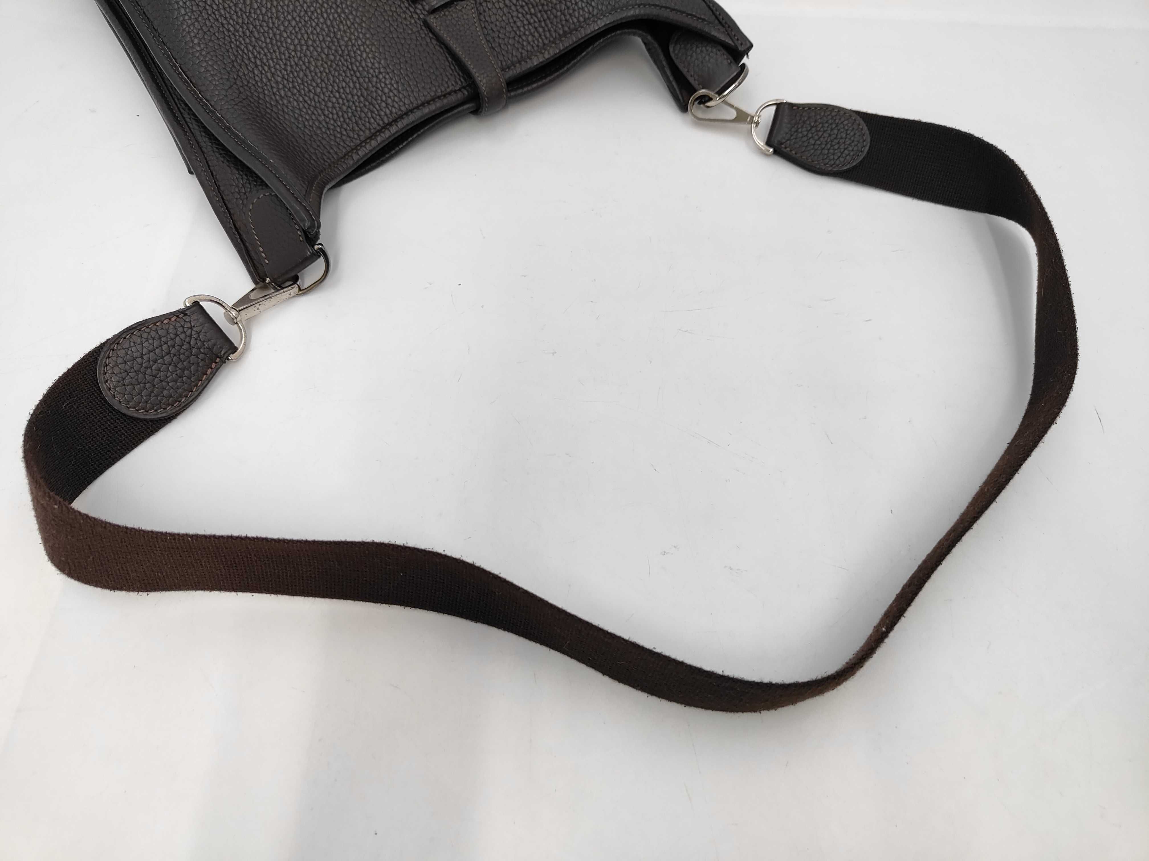Evelyne 2 PM Taurillon Clemence Ebene Shoulder Bag ( H stamp) — view 3