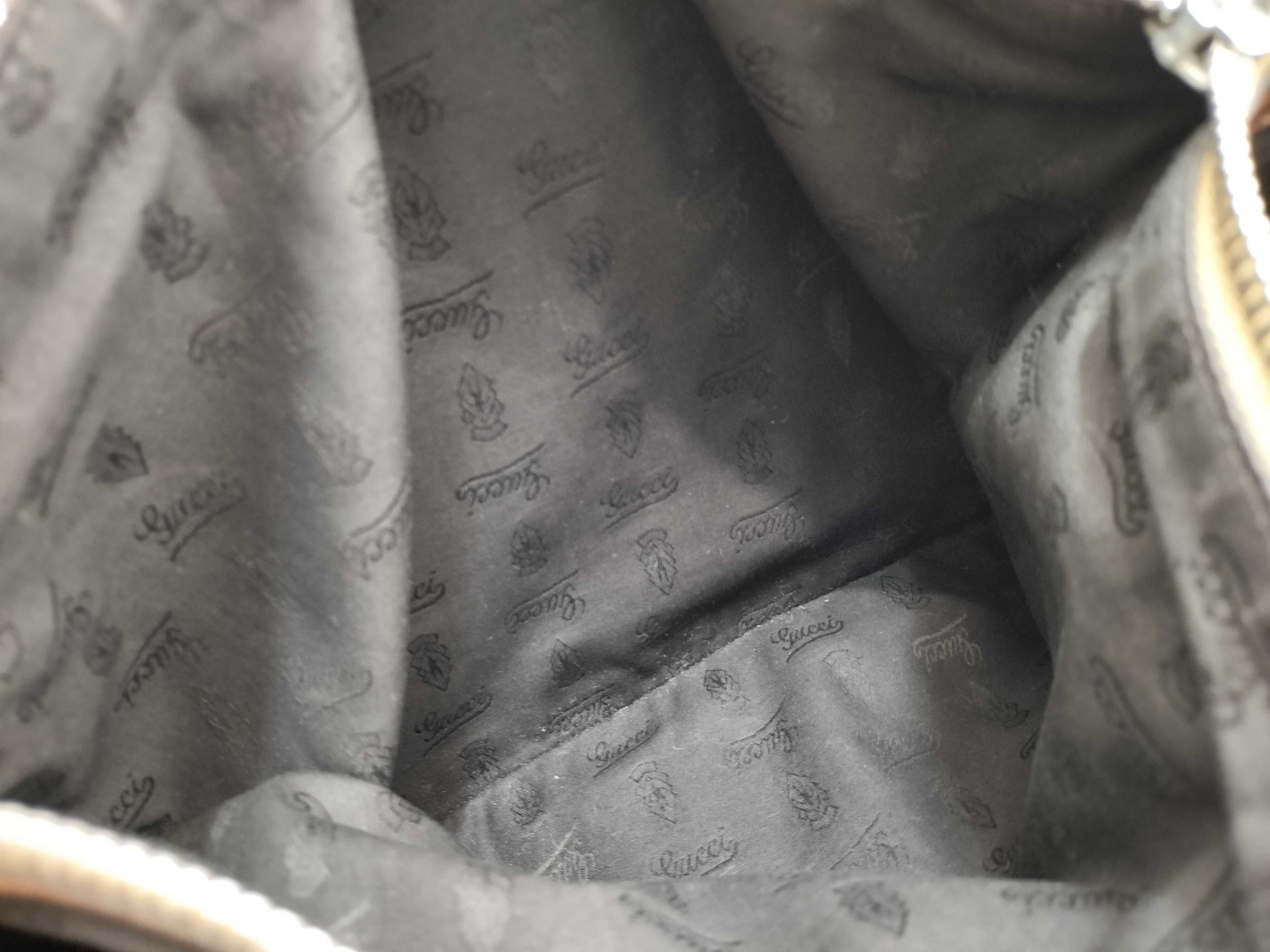 Bamboo Braided Handle Leather Tote Bag — view 13