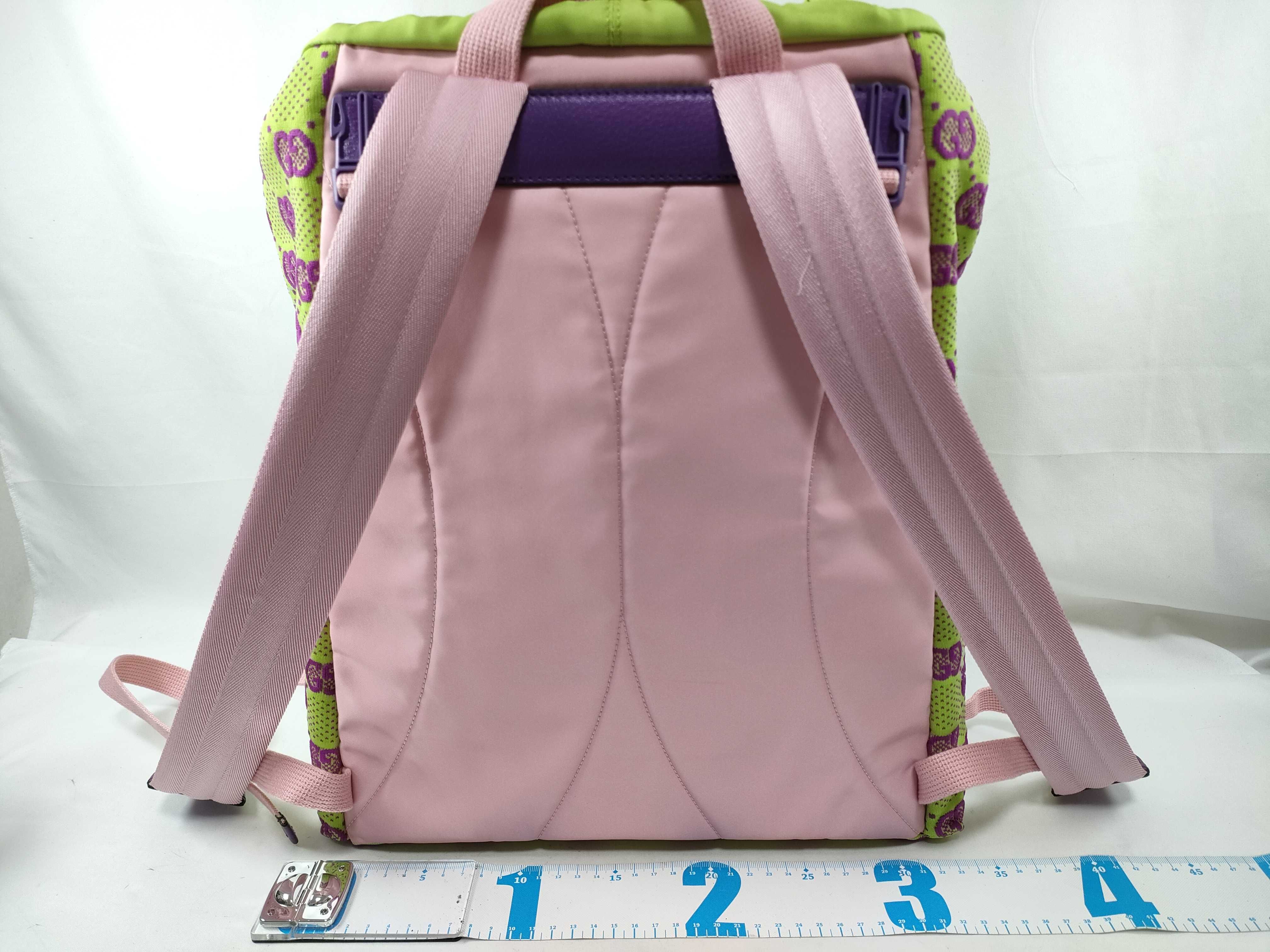 Backpack, 752085 GG Jacquard Green Backpack — view 2