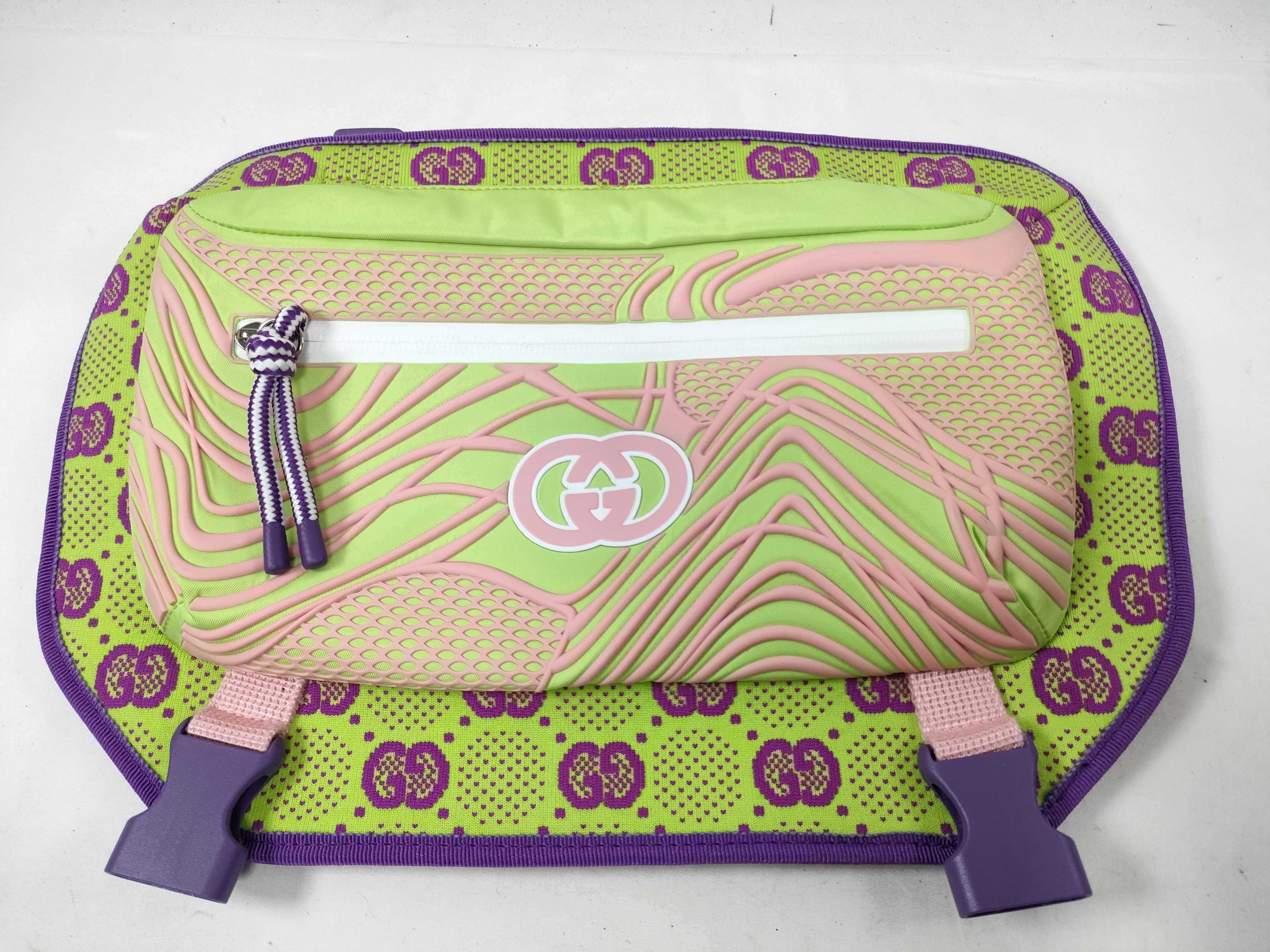 Backpack, 752085 GG Jacquard Green Backpack — view 9