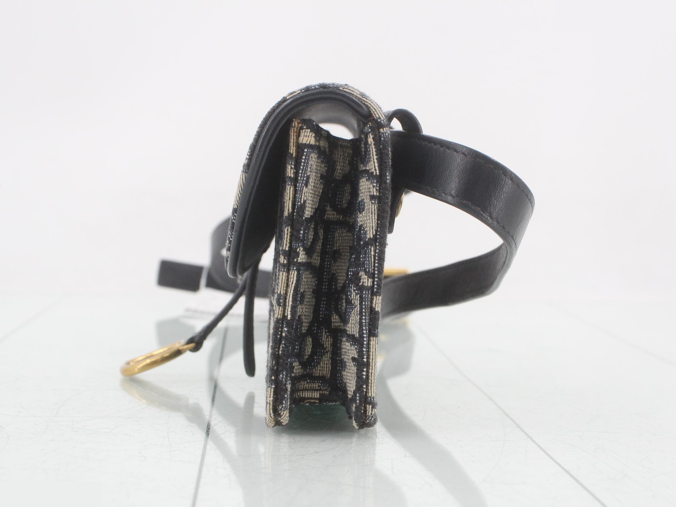 Saddle Oblique Jacquard Waist Shoulder Bag — view 3