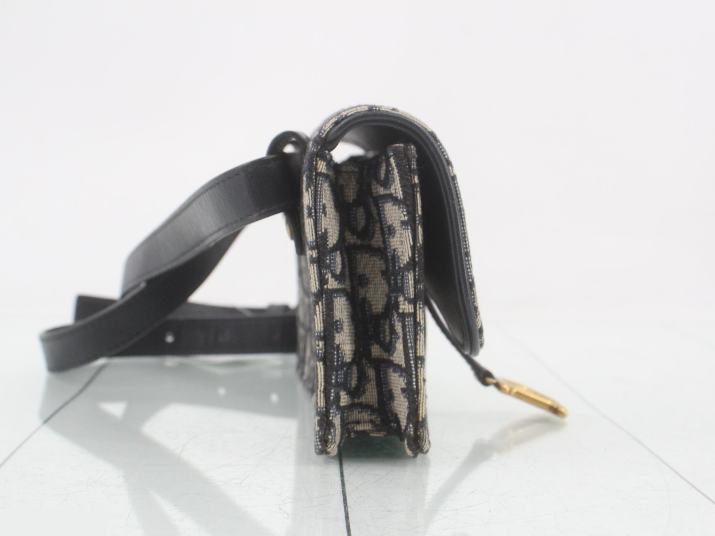 Saddle Oblique Jacquard Waist Shoulder Bag — view 4