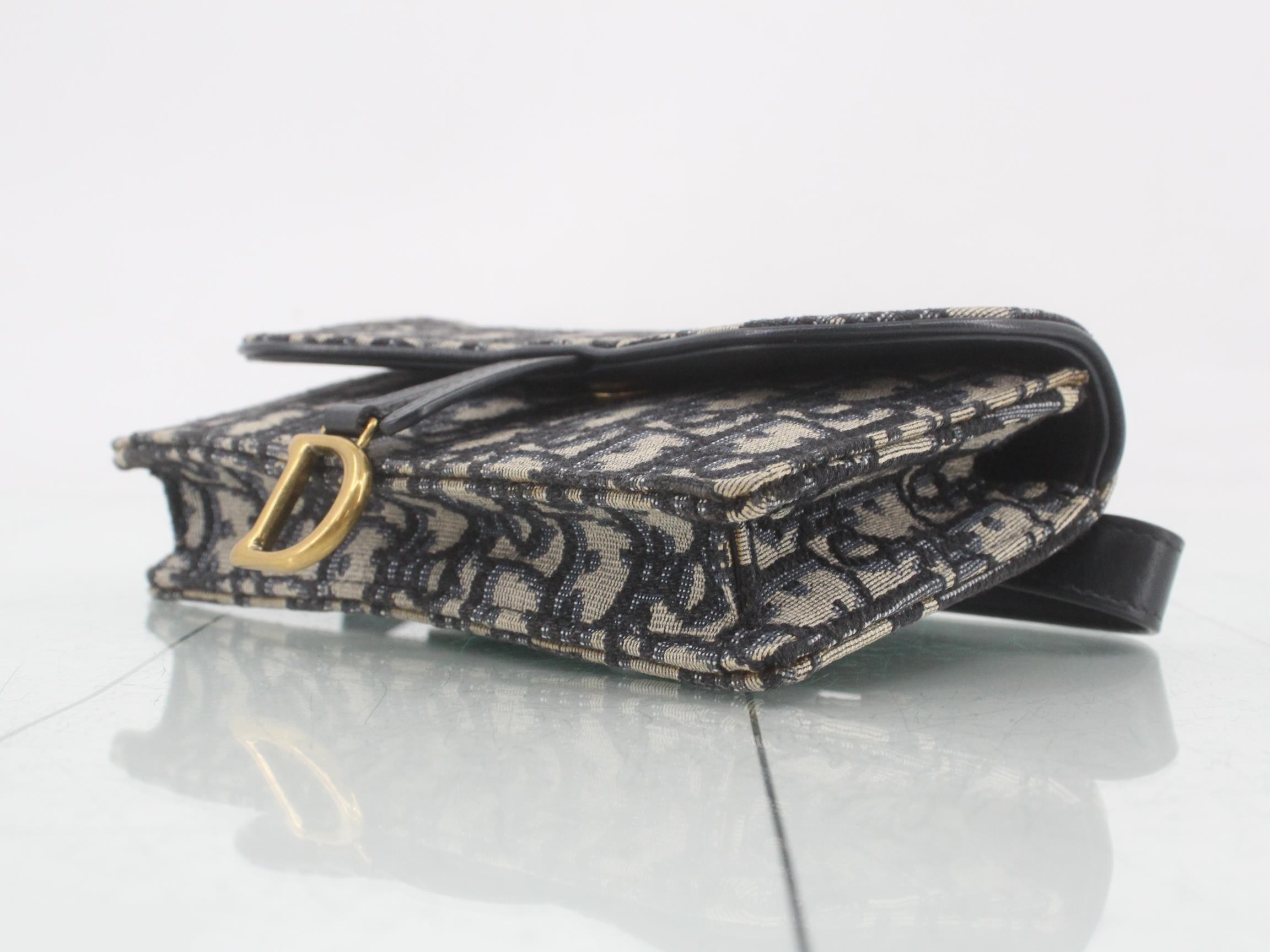 Saddle Oblique Jacquard Waist Shoulder Bag — view 6