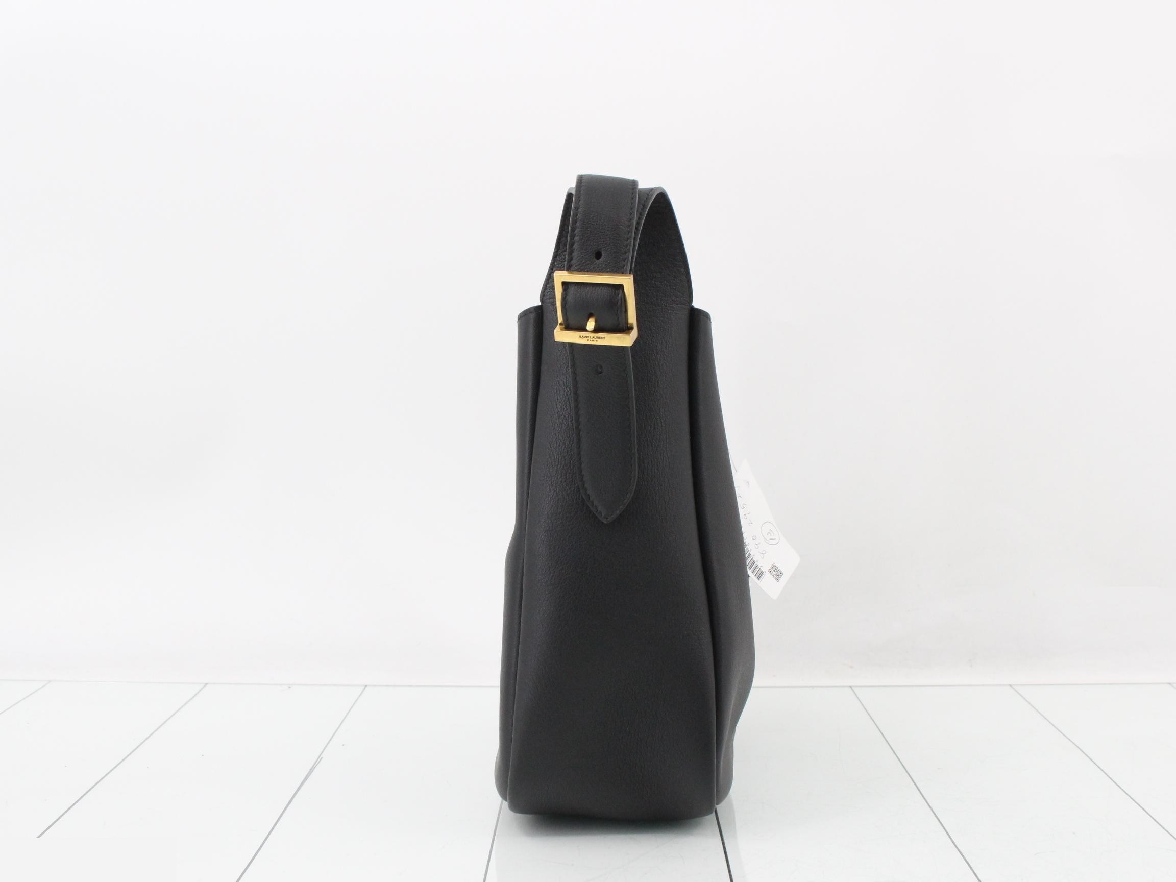 Hobo Small Leather One-Shoulder Bag — view 4