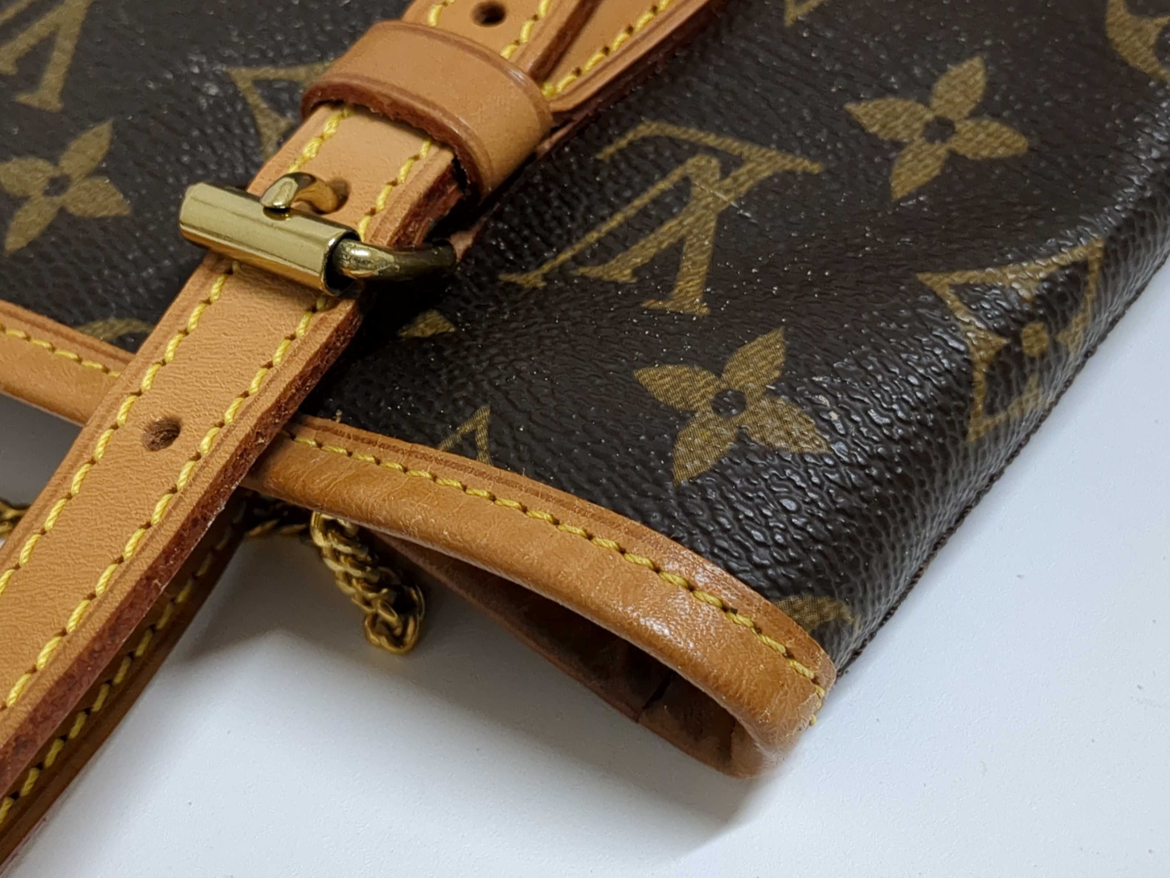 Monogram Bucket Tote Bag with Pouch — view 13