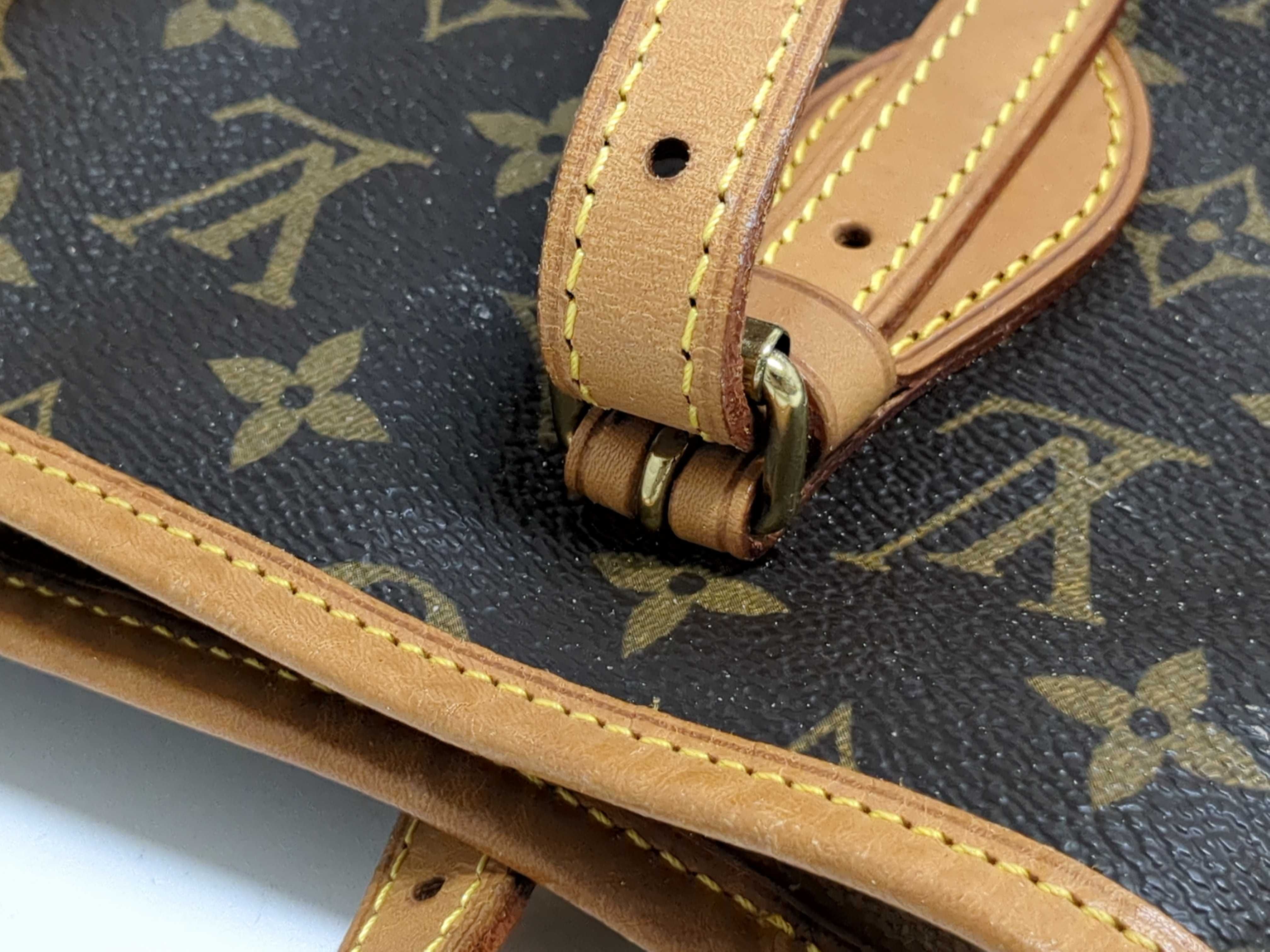 Monogram Bucket Tote Bag with Pouch — view 5