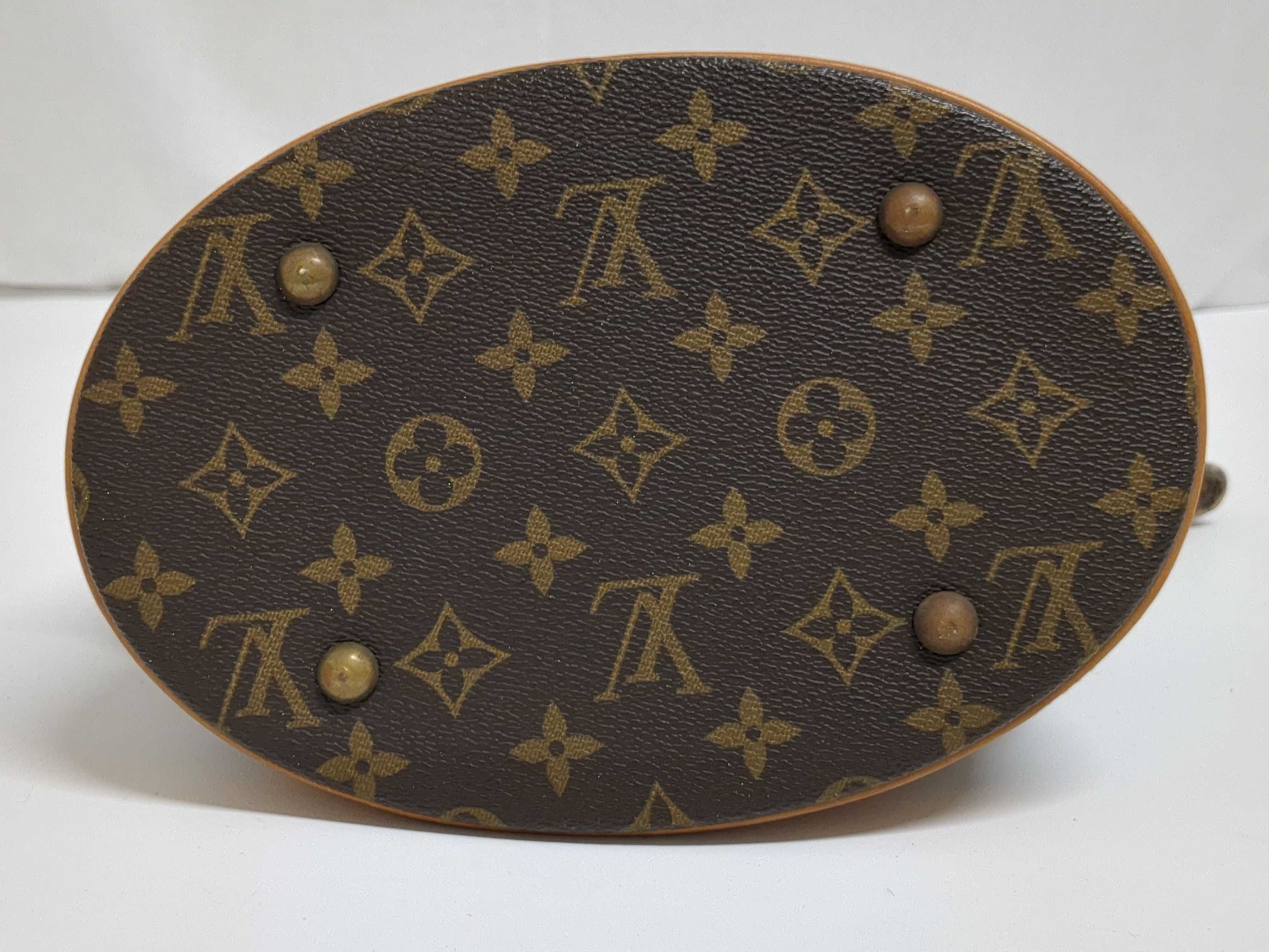 Monogram Bucket Tote Bag with Pouch — view 7