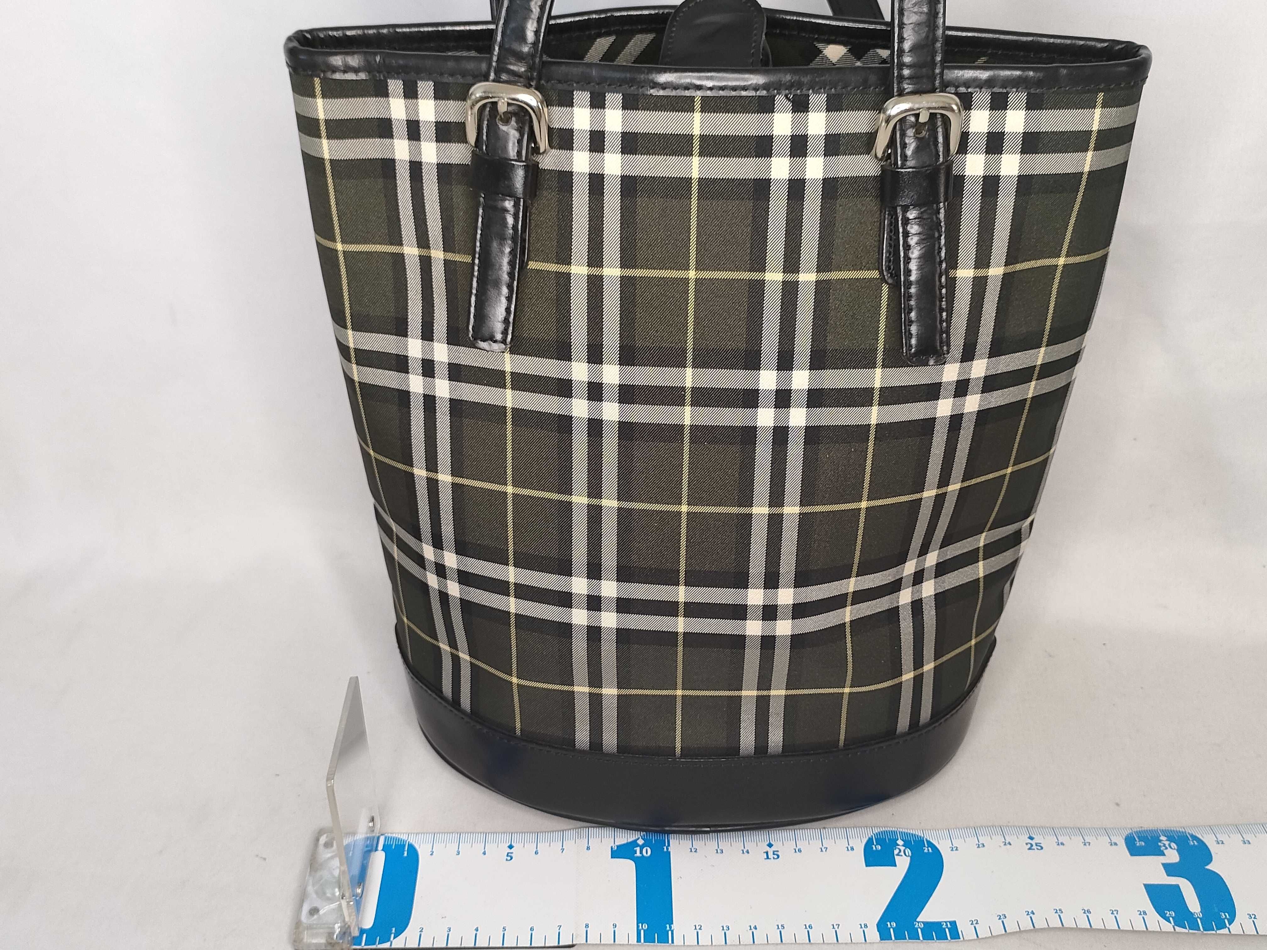 Blue Label Check Pattern Tote Bag — view 2