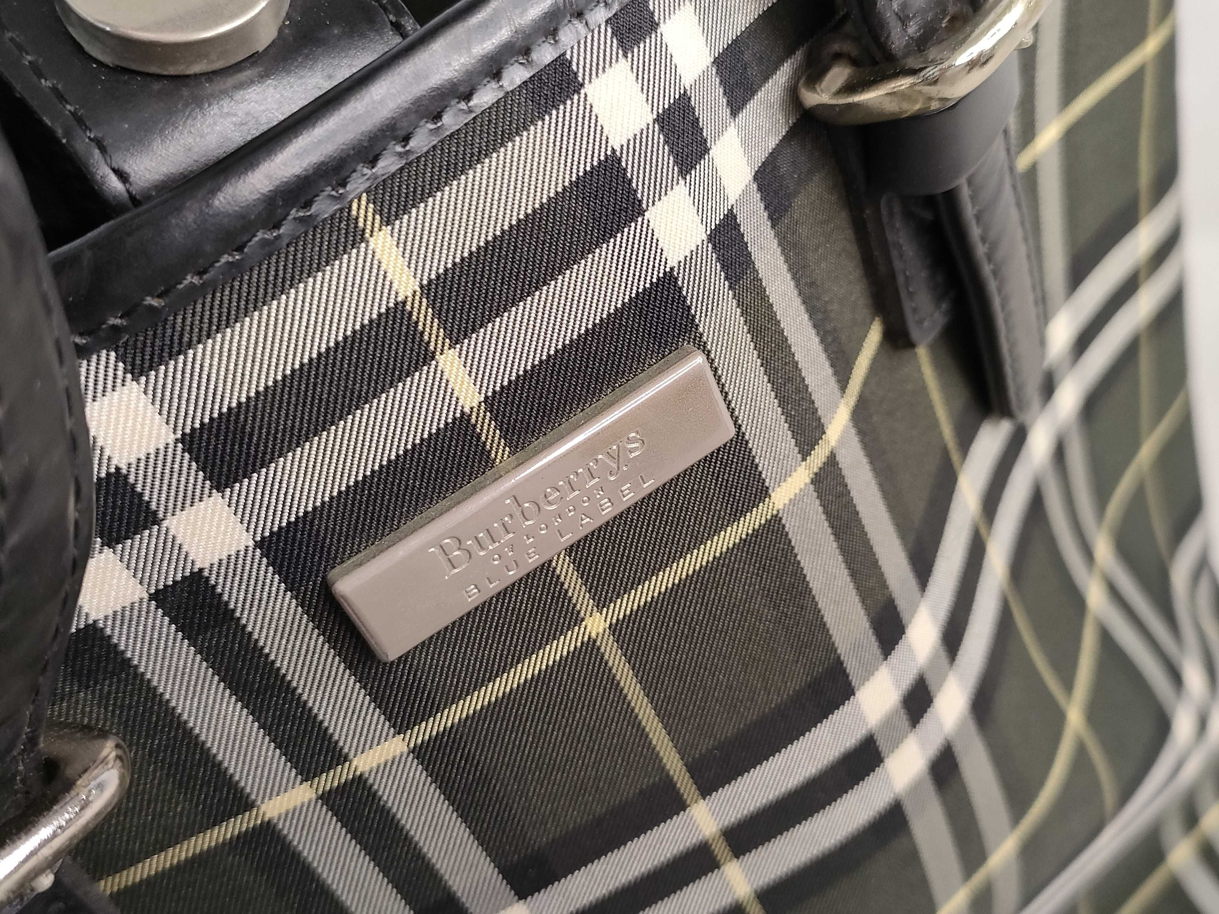 Blue Label Check Pattern Tote Bag — view 11
