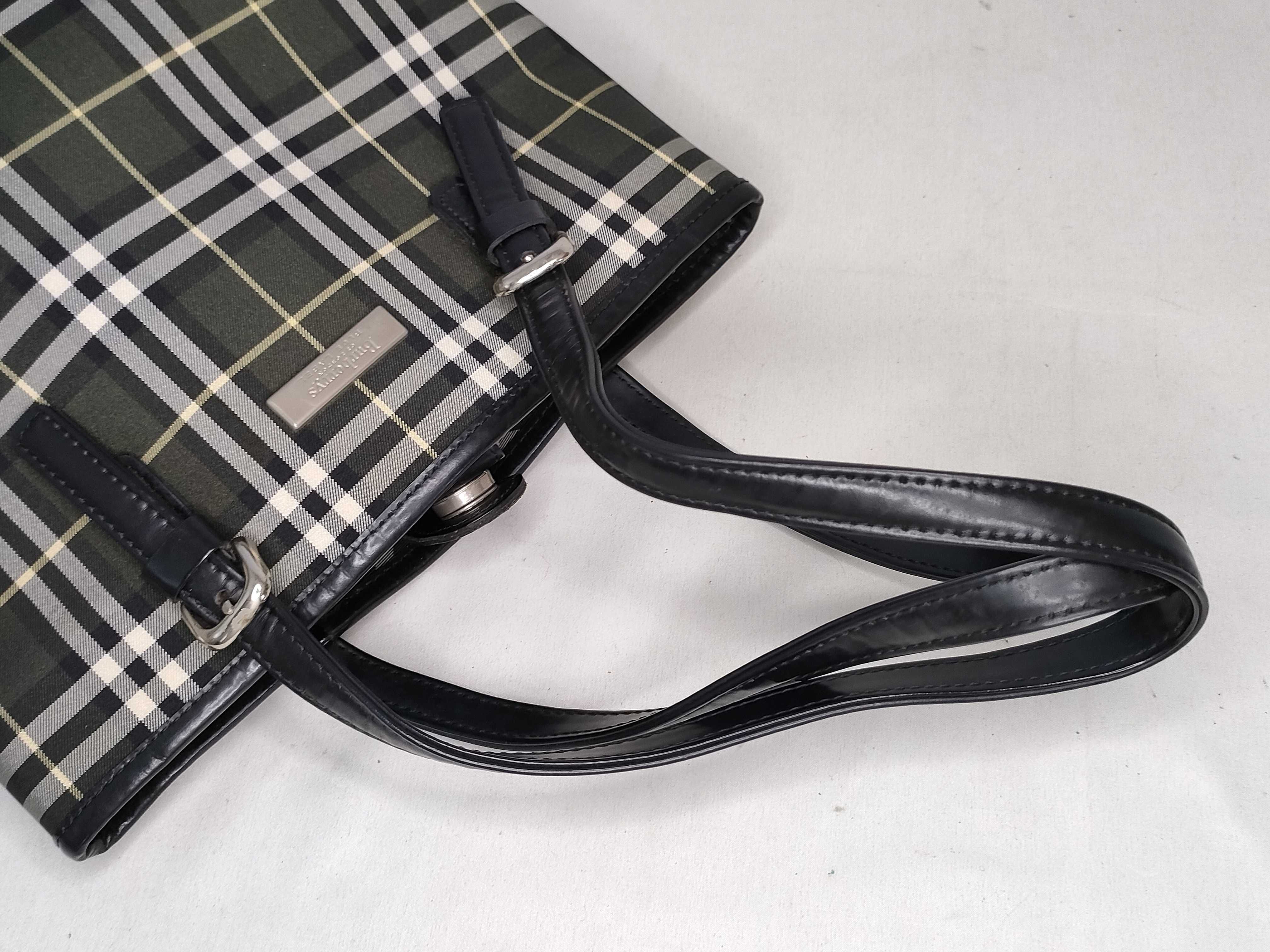 Blue Label Check Pattern Tote Bag — view 3