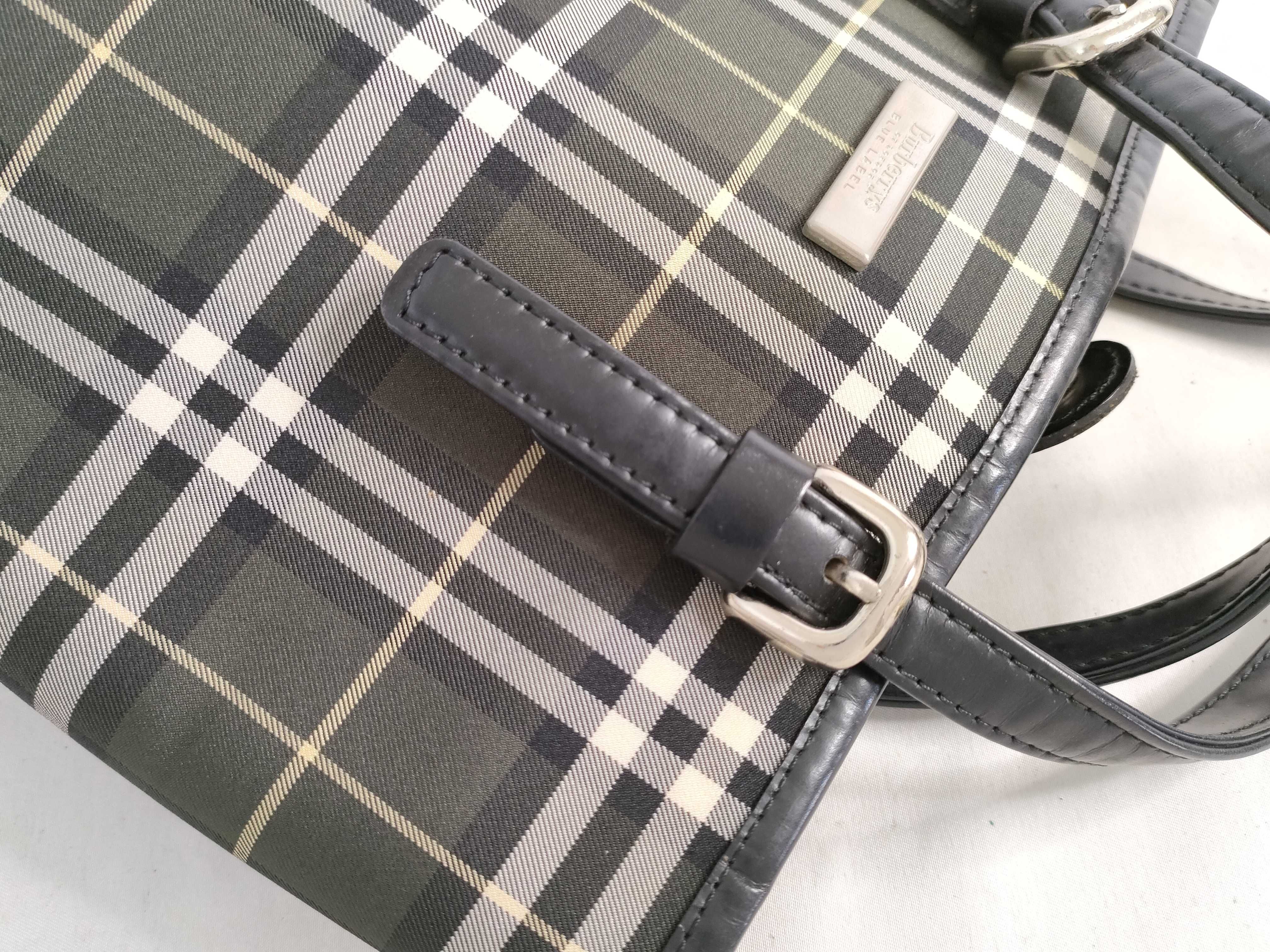 Blue Label Check Pattern Tote Bag — view 5