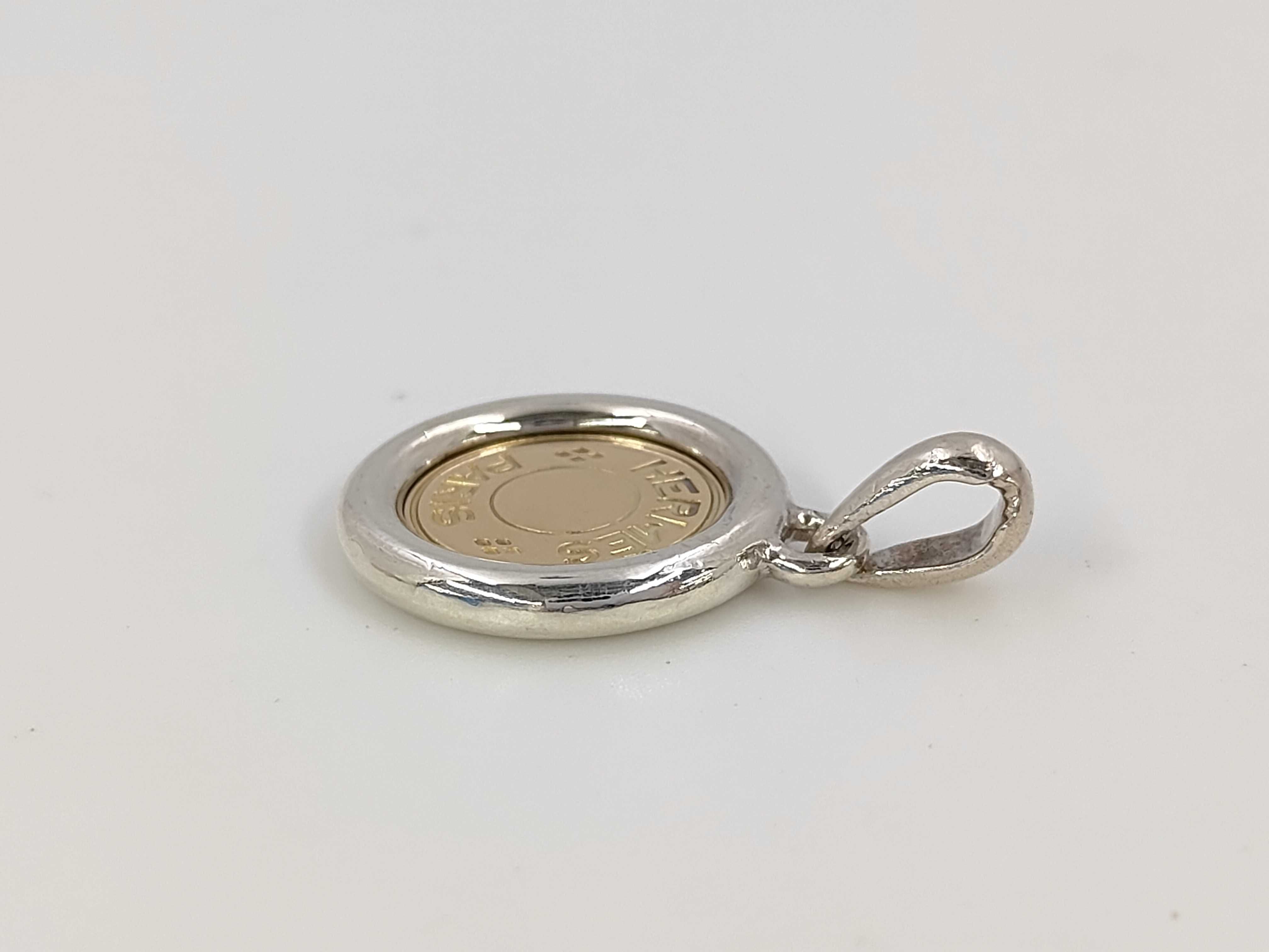 Sellier Necklace Pendant Top, Combination 925 750 Sterling Silver — view 3