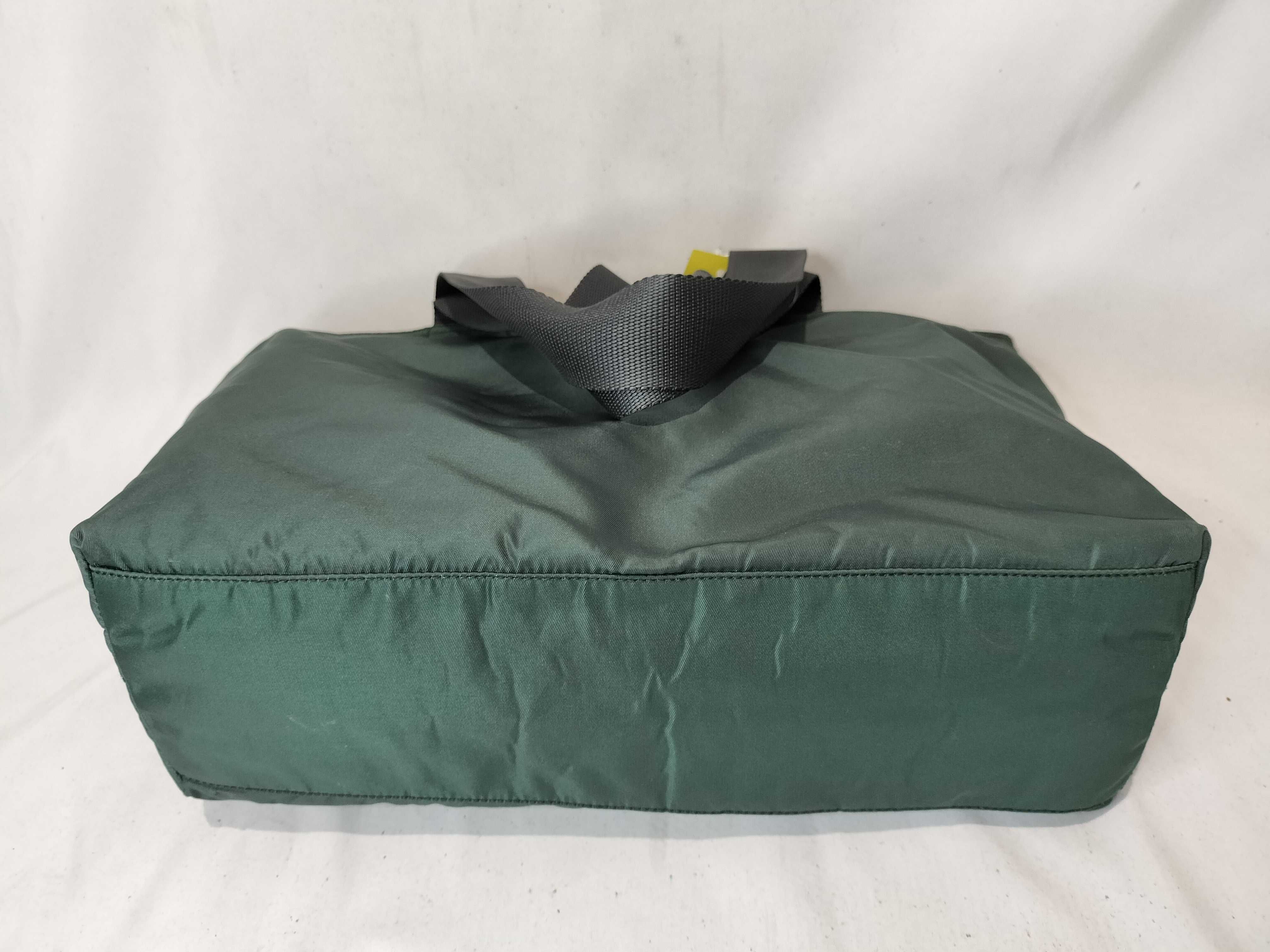 Nylon Tote Bag, Green, Handbag — view 8