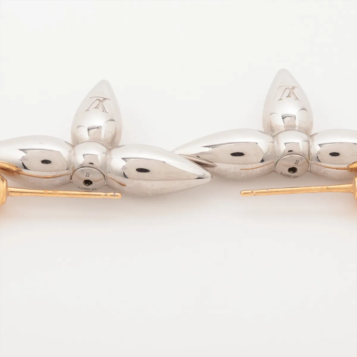 M80268 Boucles d'Oreilles Louisette LE0271 Earrings (Pair) GP Gold x Silver. Shows signs of wear, — view 4