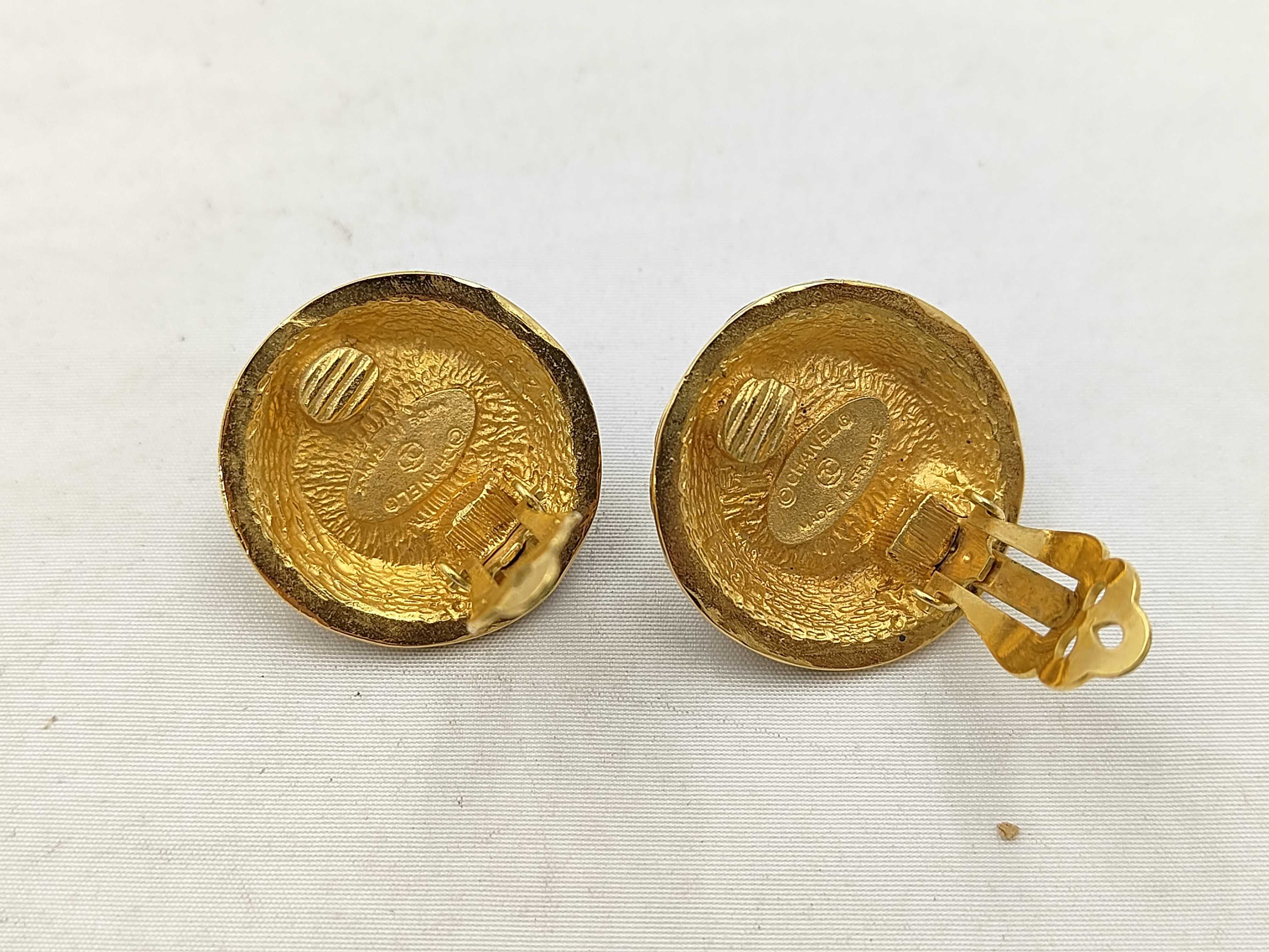 Round Faux Pearl Earrings — view 2