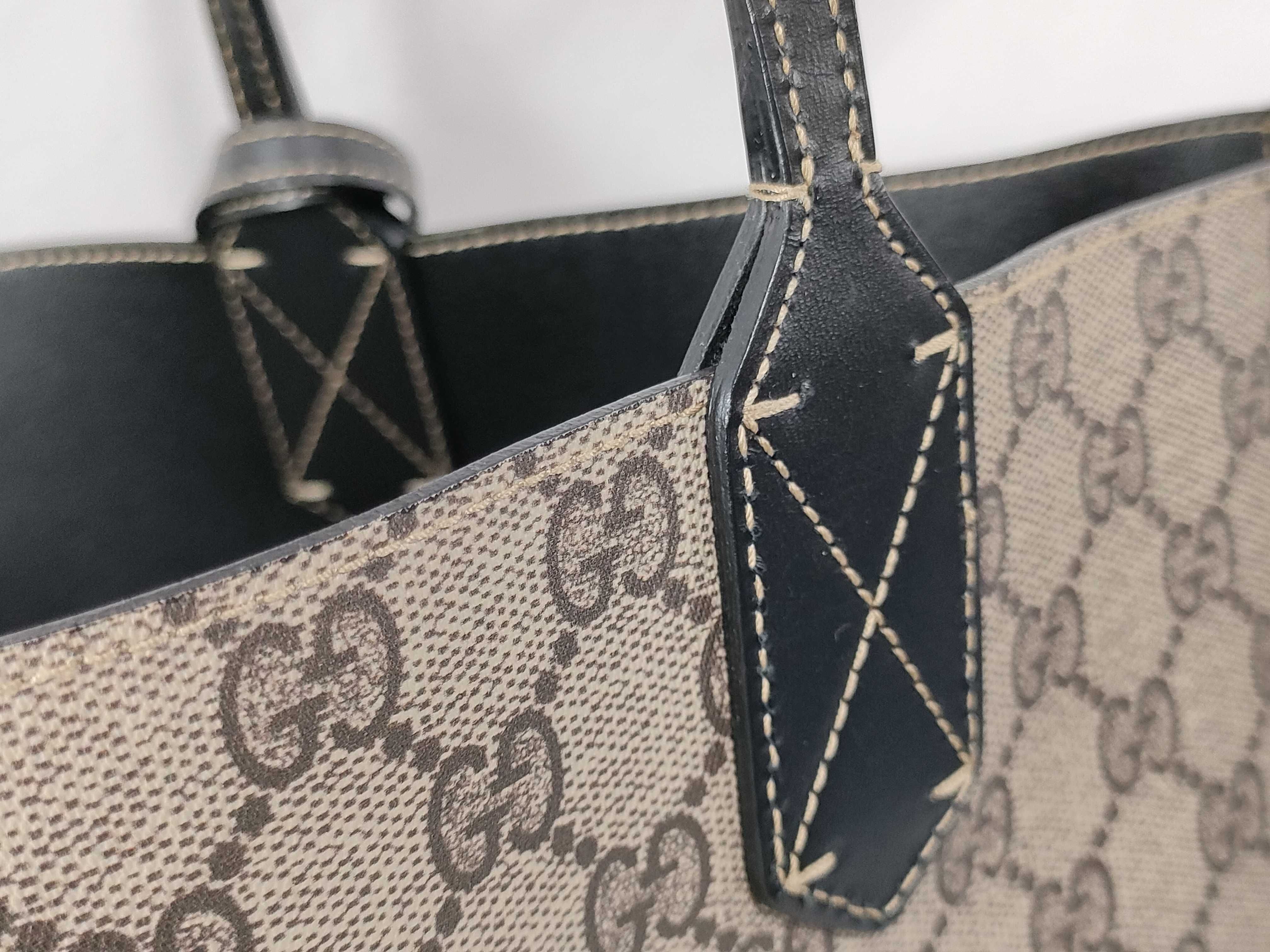 GG Supreme Reversible Tote Bag, Beige, 372613 Tote Bag — view 5