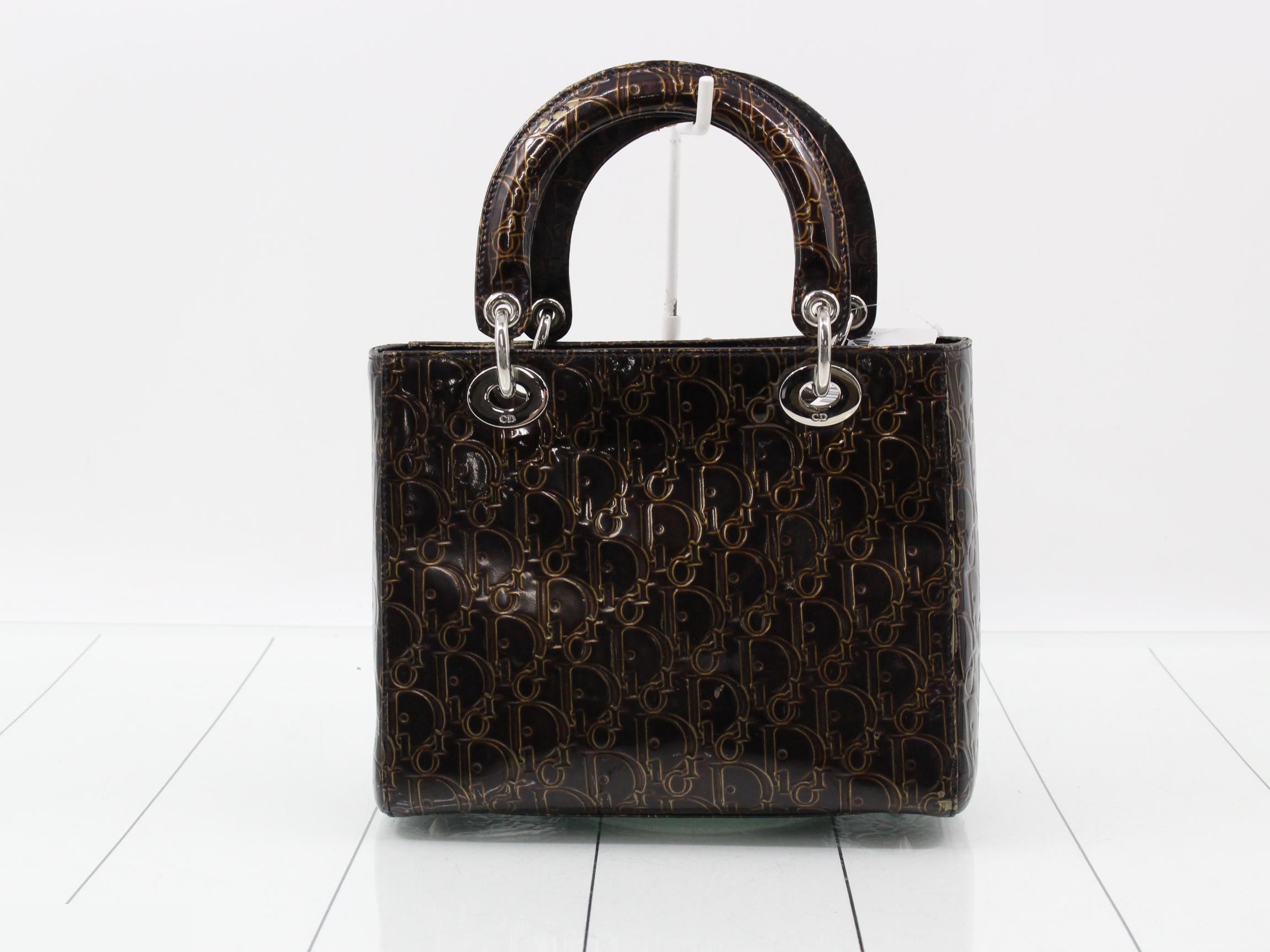 Patent leather Lady Dior handbag — view 2