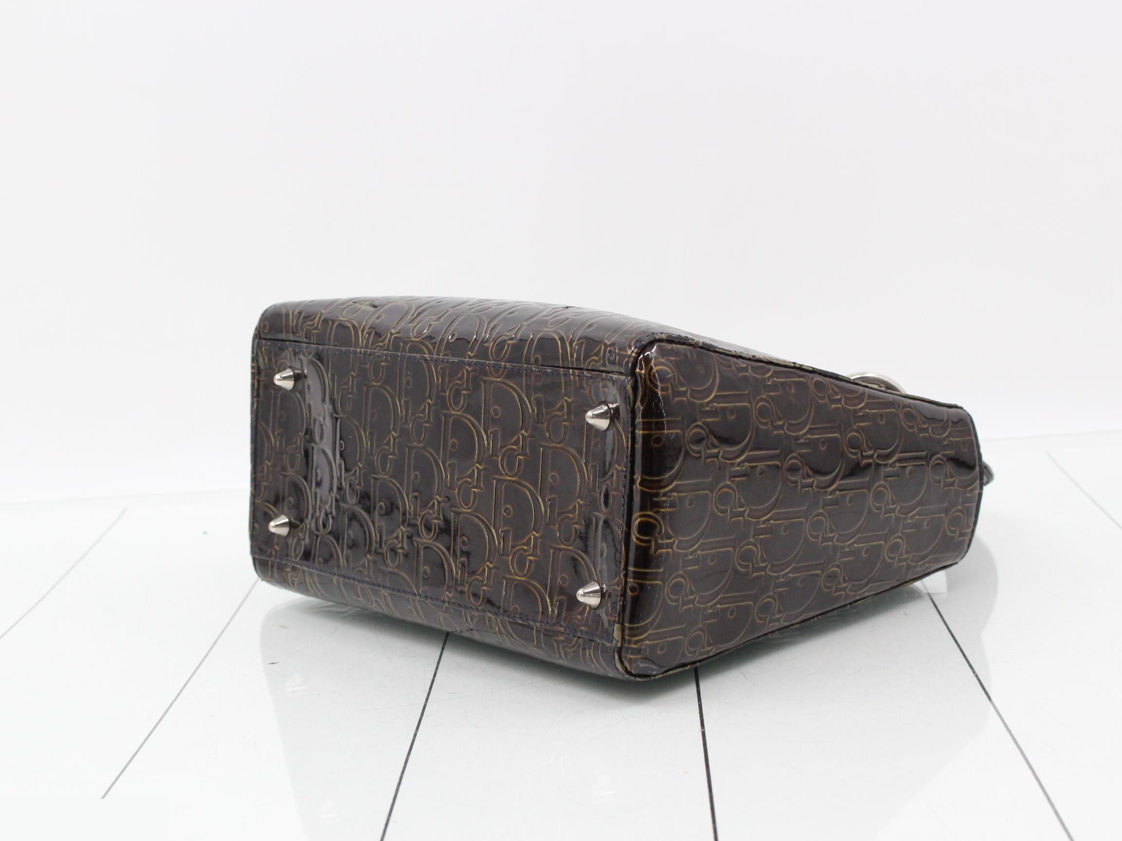Patent leather Lady Dior handbag — view 6