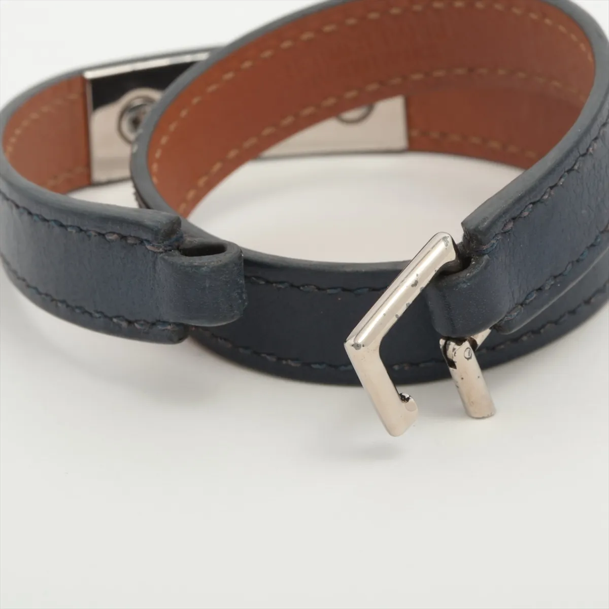 Rival Double Tour Q2013 Bracelet XS Leather x Metal Navy — view 5
