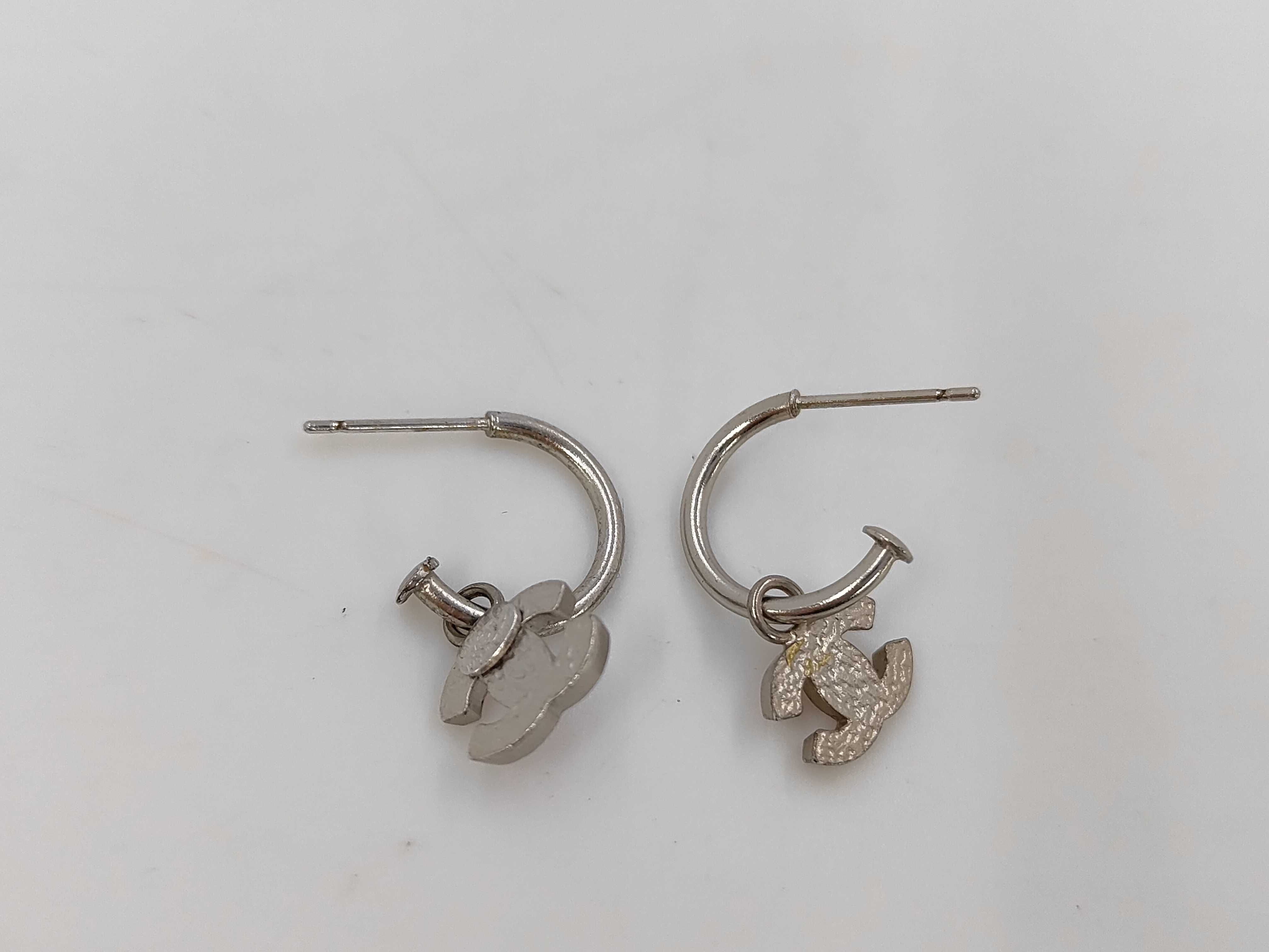 CC logo earrings — view 4
