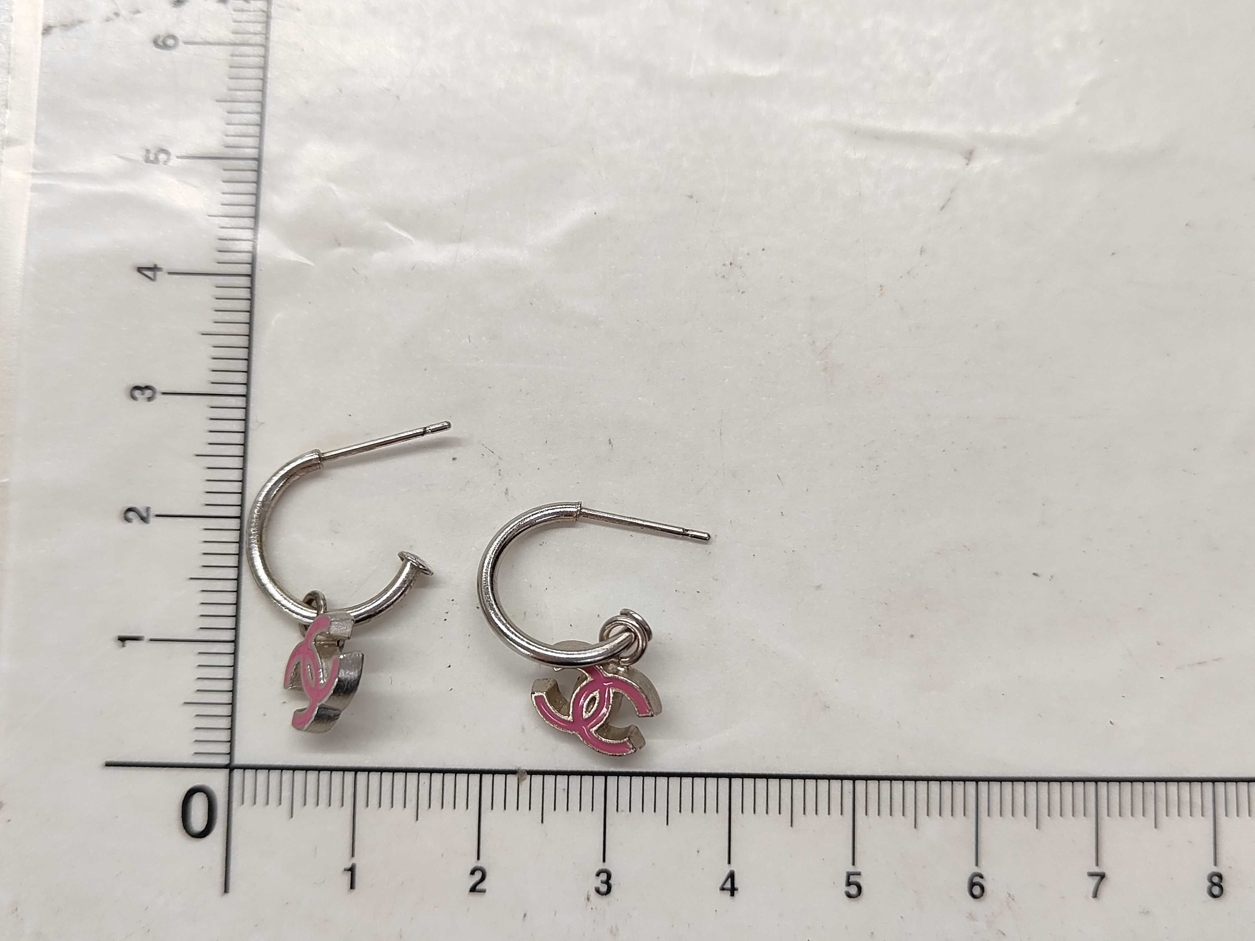 CC logo earrings — view 5