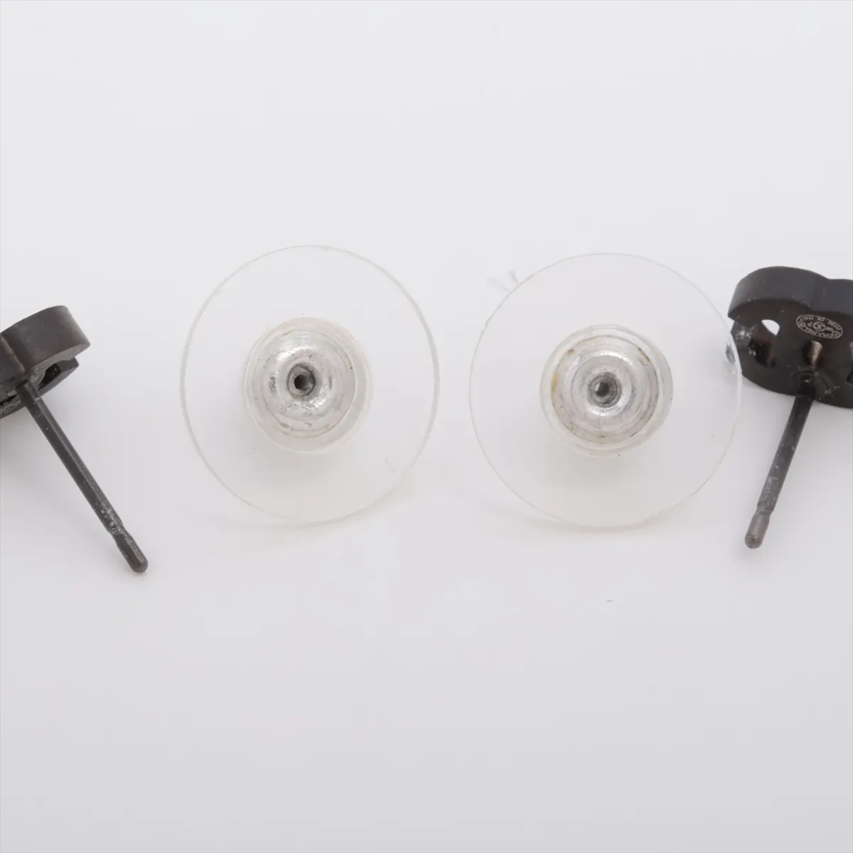 Coco Mark 09P Earrings (Pair) GP x Rhinestone Black — view 4