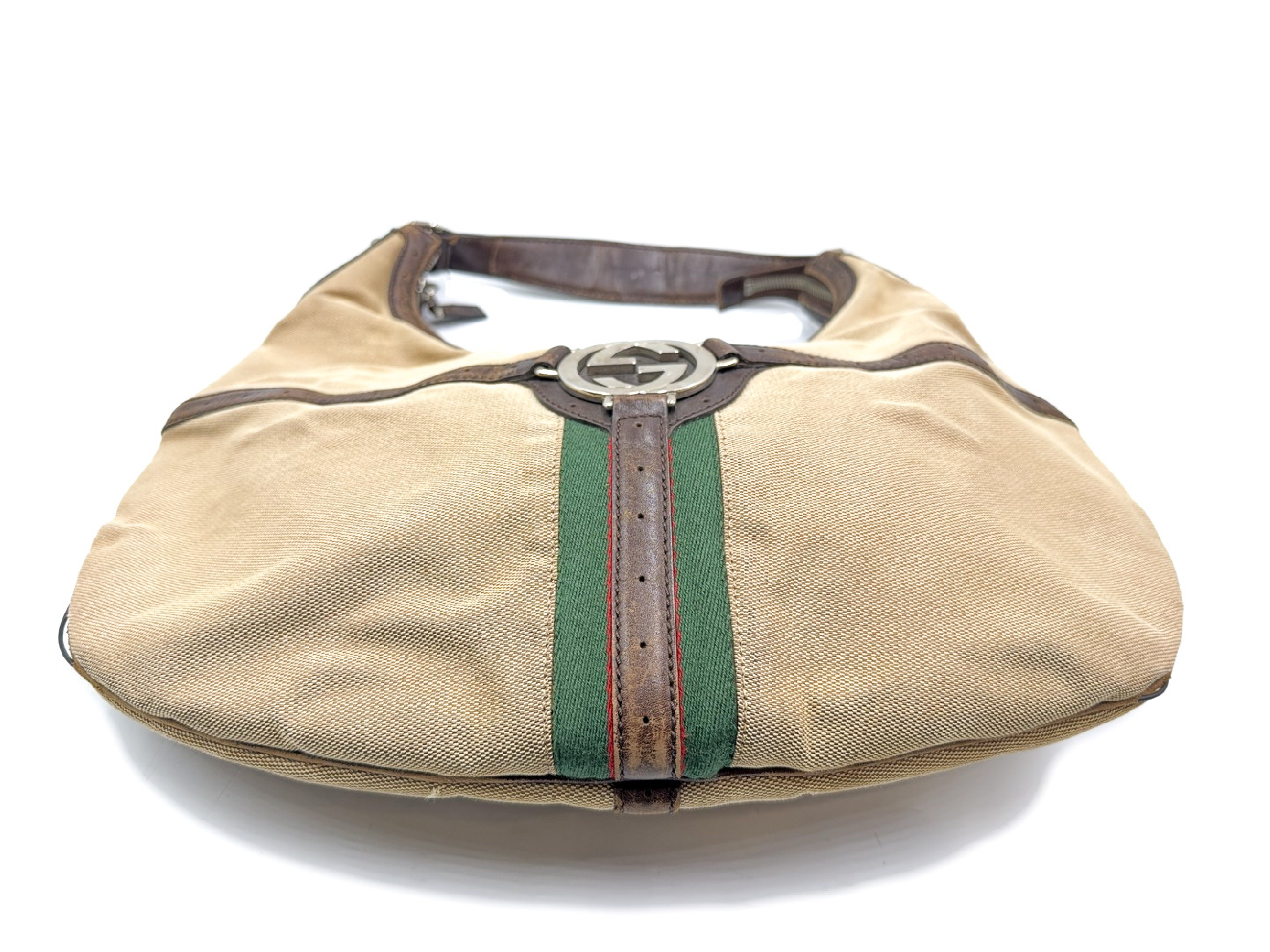 Sherry Line Interlocking G Leather Handbag 114871 — view 8