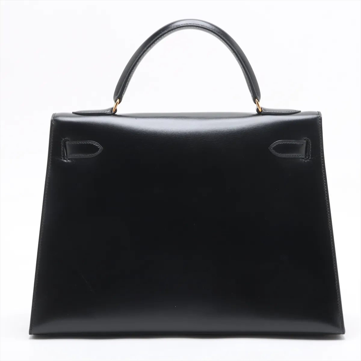 [Individually wrapped] Hermes Kelly 32 Serie Box Calf Black Gold Hardware R:1988 — view 2