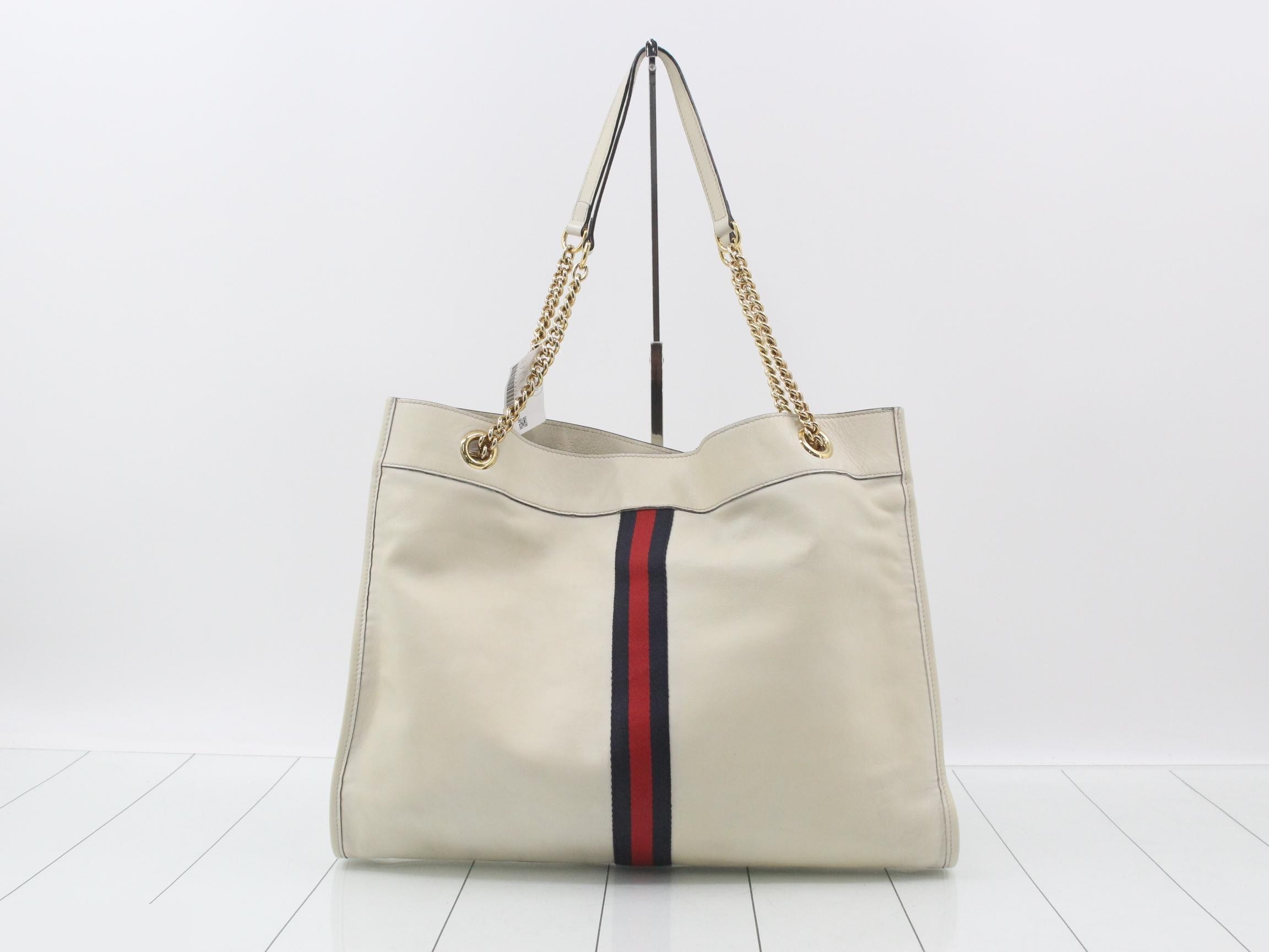 Leather Raja Chain Tote Bag — view 2