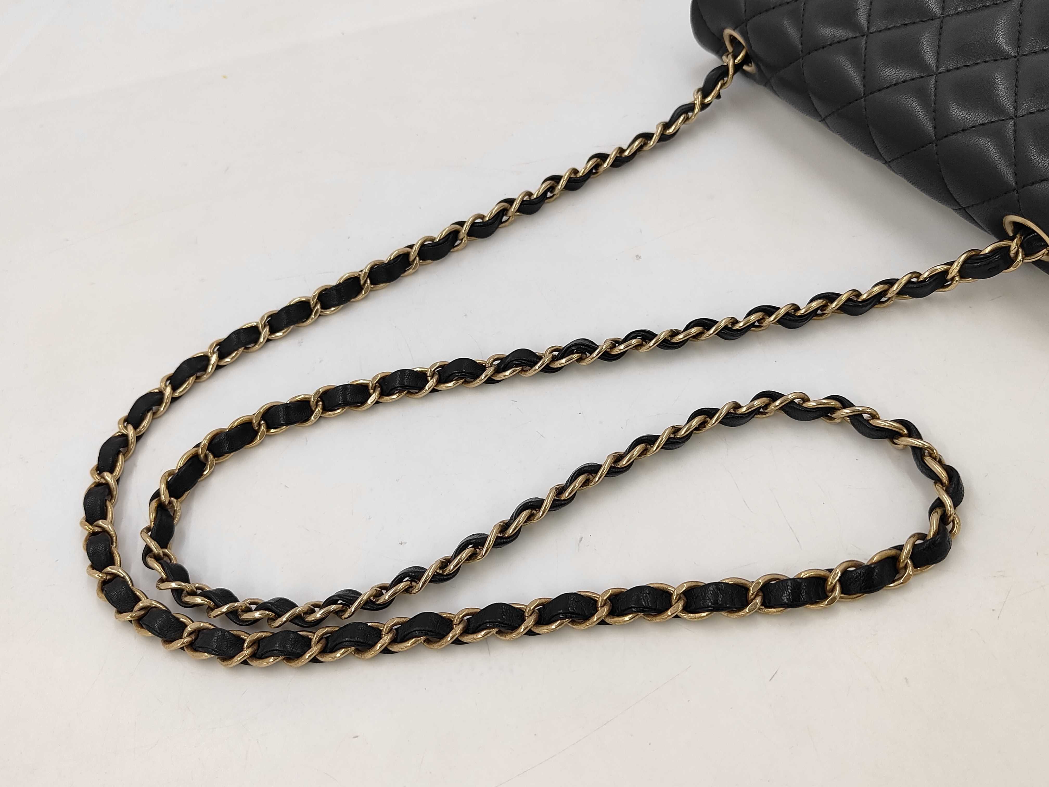 Matelassé 20 Lambskin Gold Hardware Chain Shoulder Bag, Serial Number 23, Black Shoulder Bag — view 3
