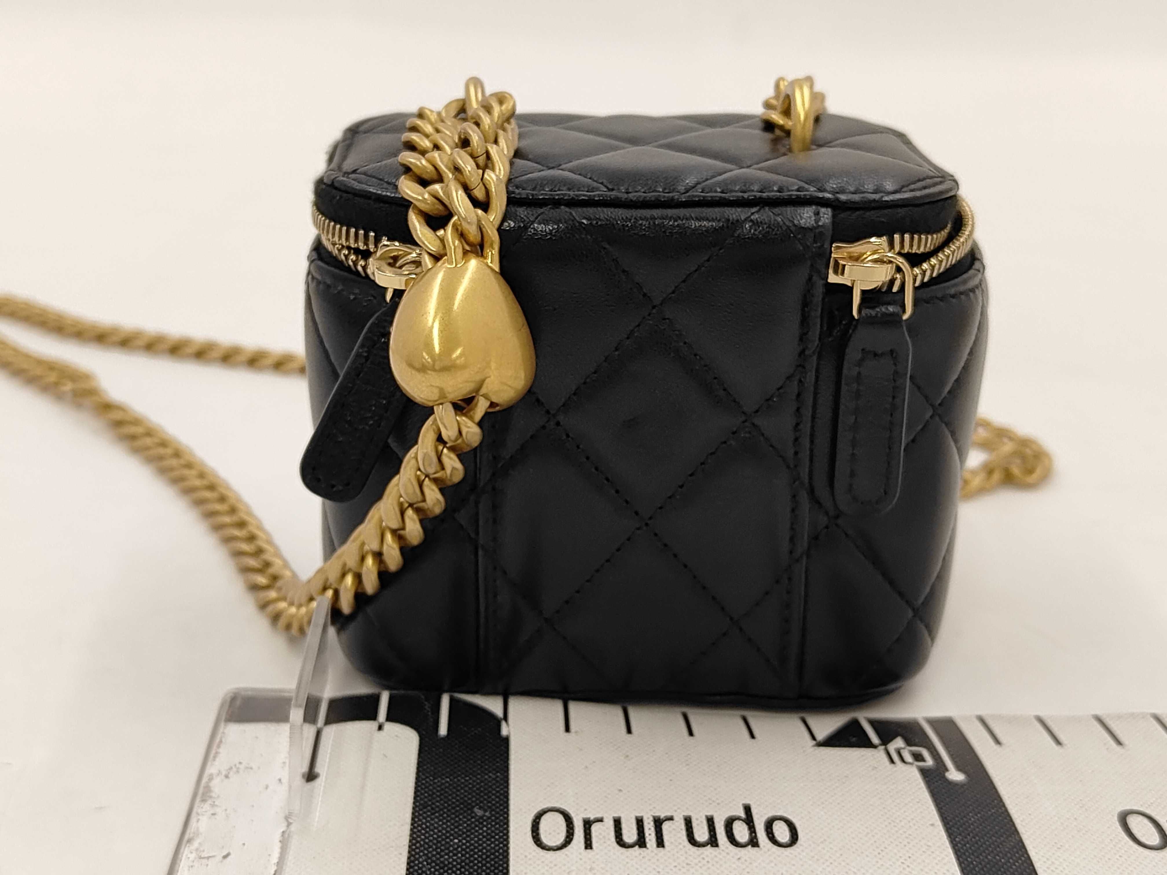 Lambskin Vanity Mini Chain Vanity Bag — view 2