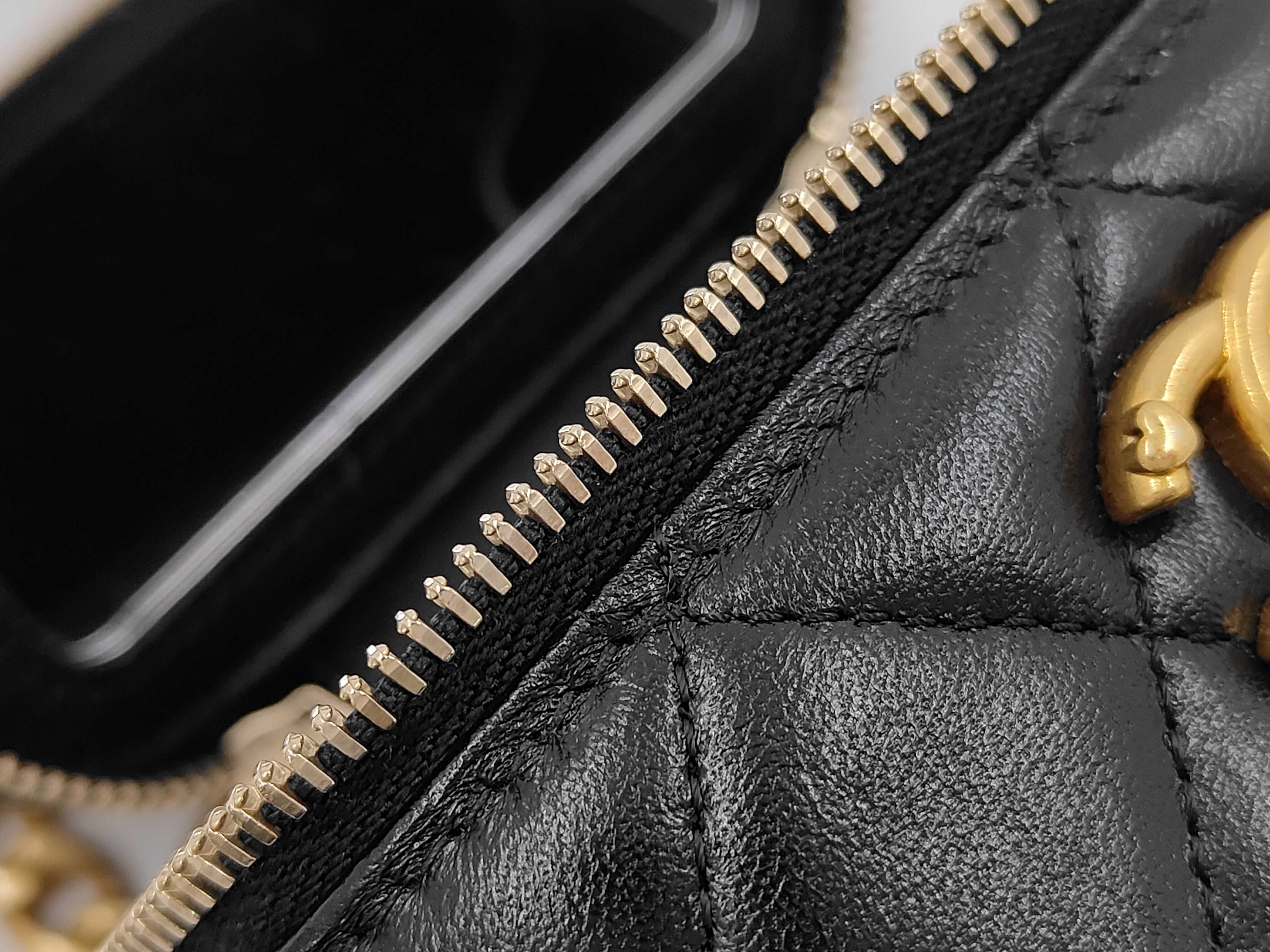 Lambskin Vanity Mini Chain Vanity Bag — view 12