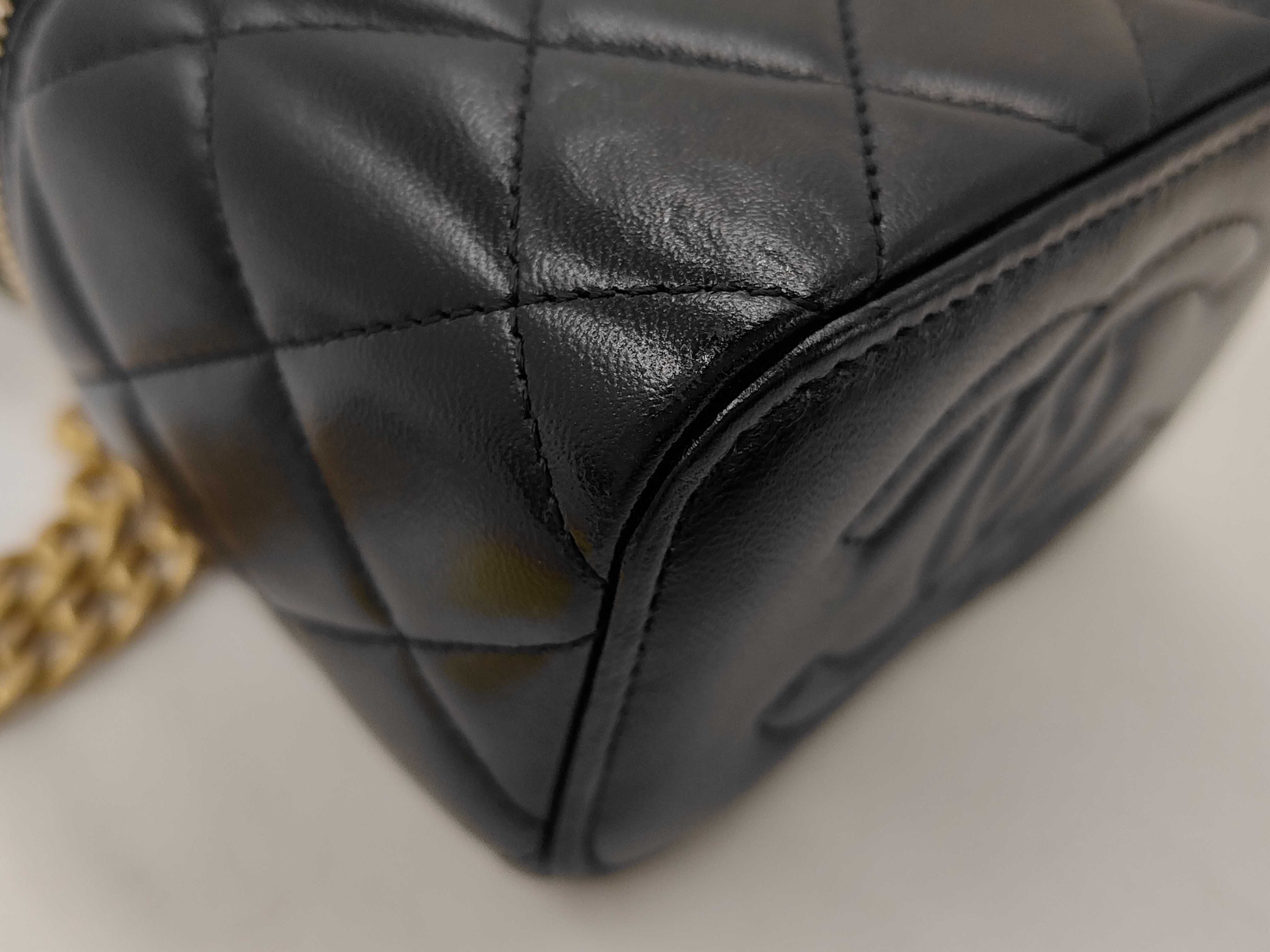 Lambskin Vanity Mini Chain Vanity Bag — view 3