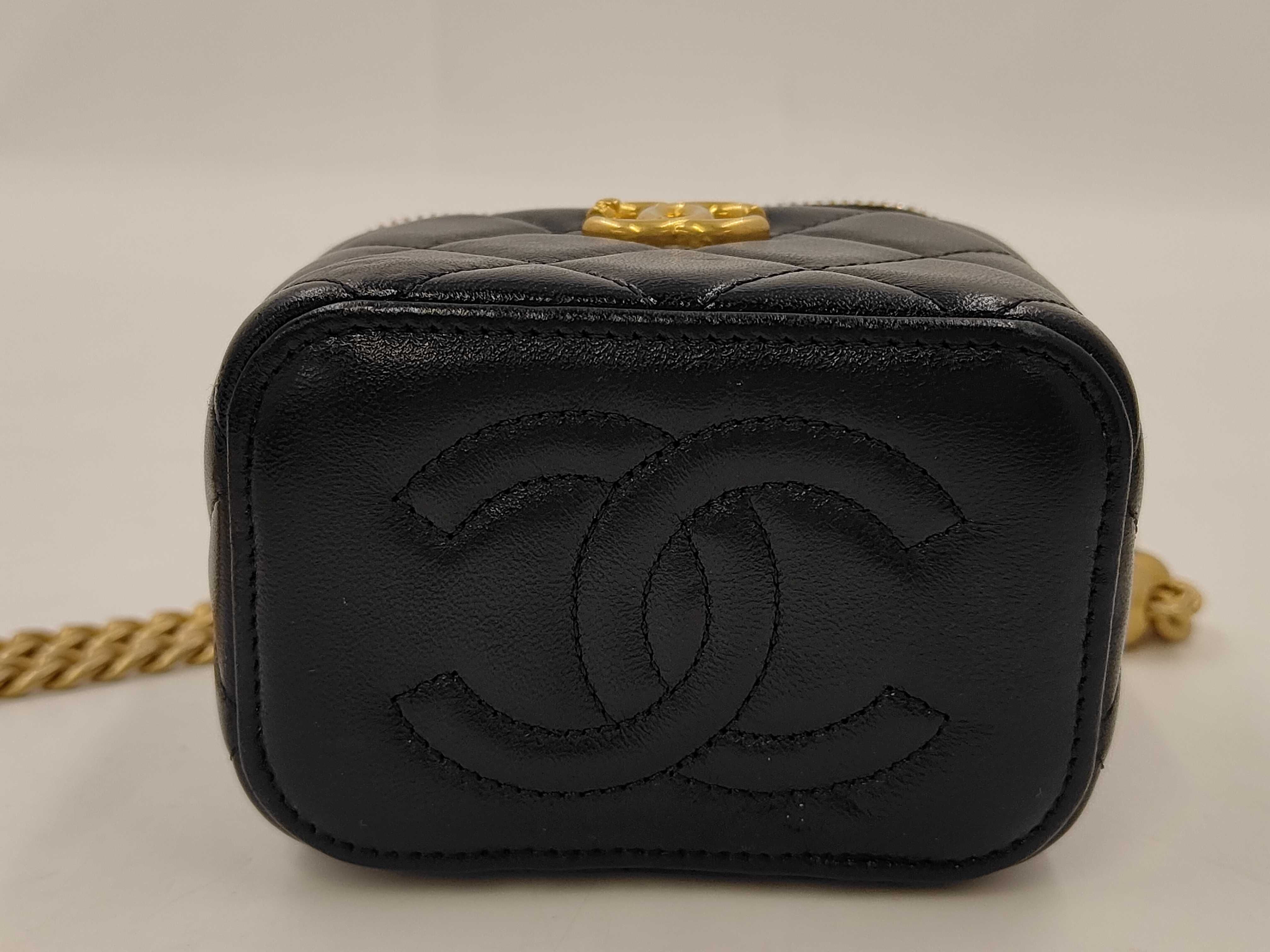 Lambskin Vanity Mini Chain Vanity Bag — view 4
