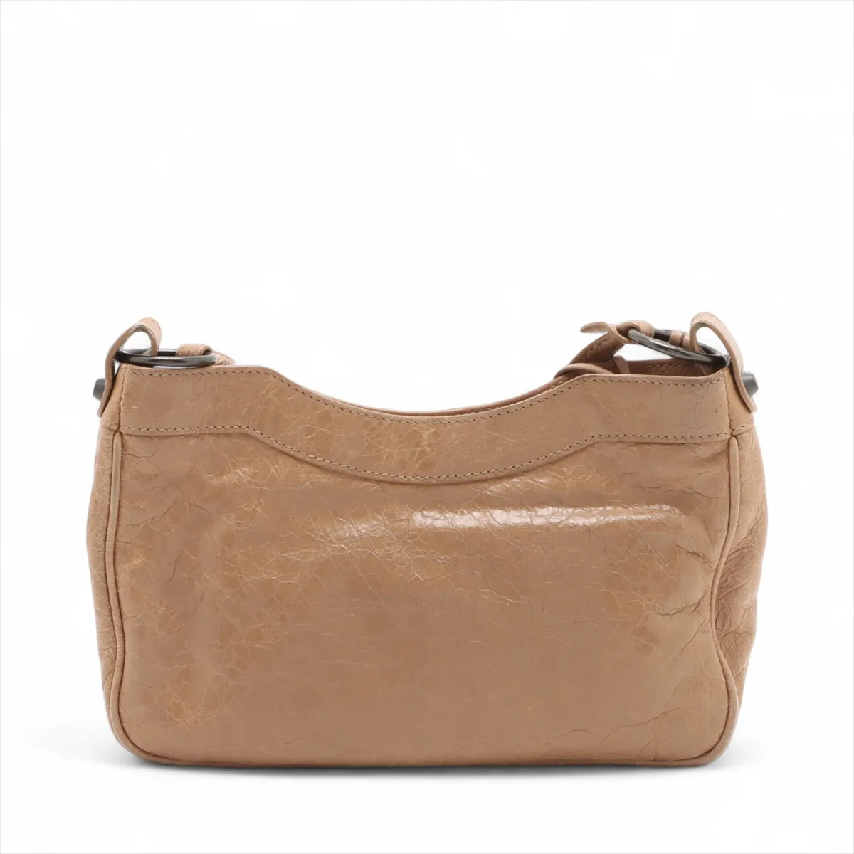 The Hip Leather Shoulder Bag Beige 242803 with Mirror — view 2
