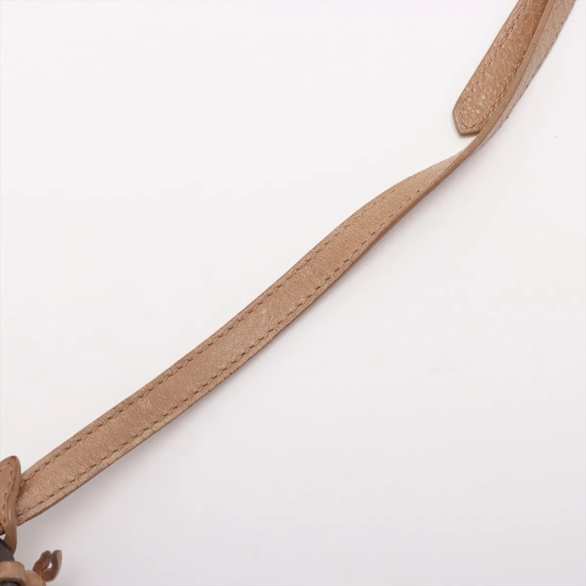 The Hip Leather Shoulder Bag Beige 242803 with Mirror — view 11
