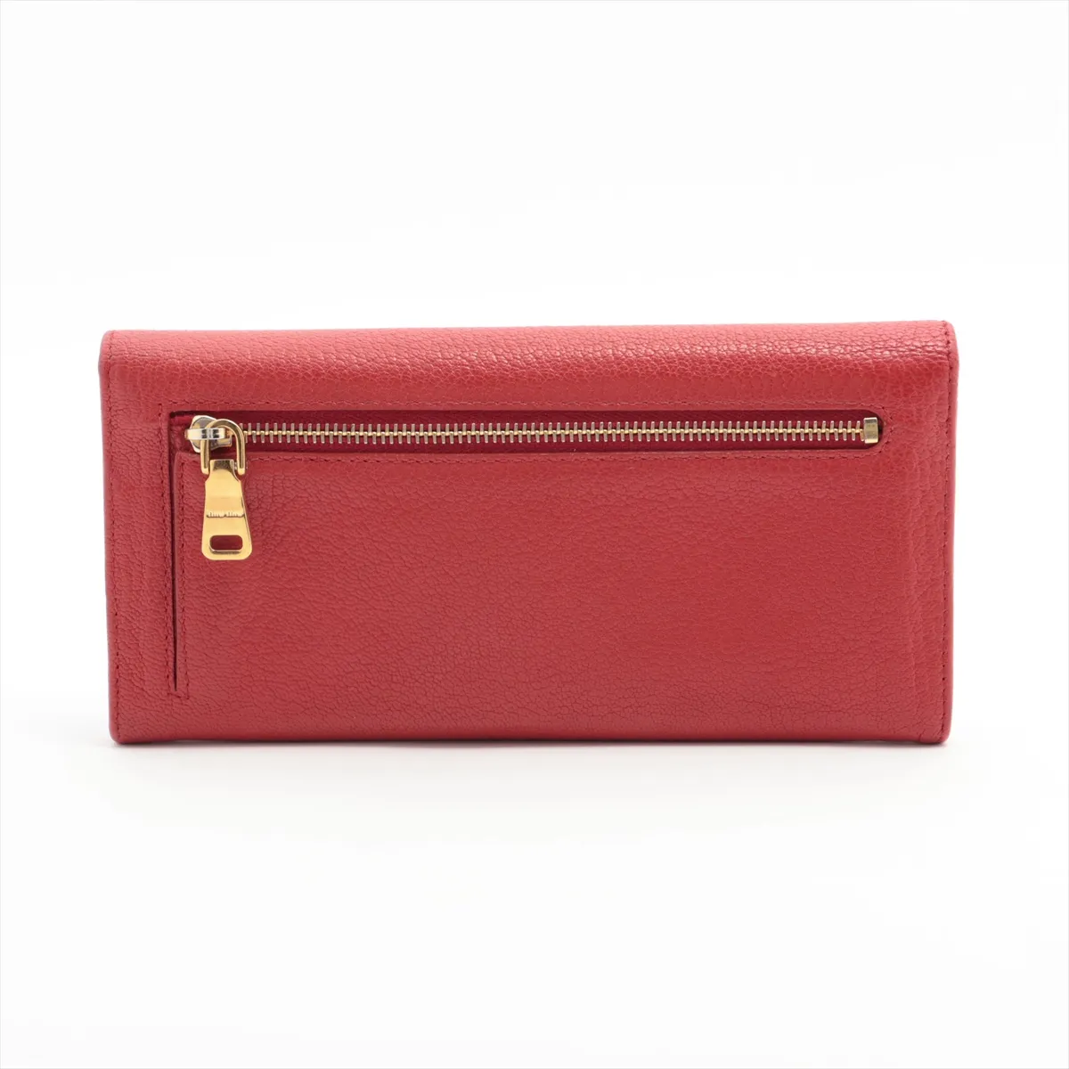 Madras Logo 5MH379 Leather Long Wallet Red — view 2