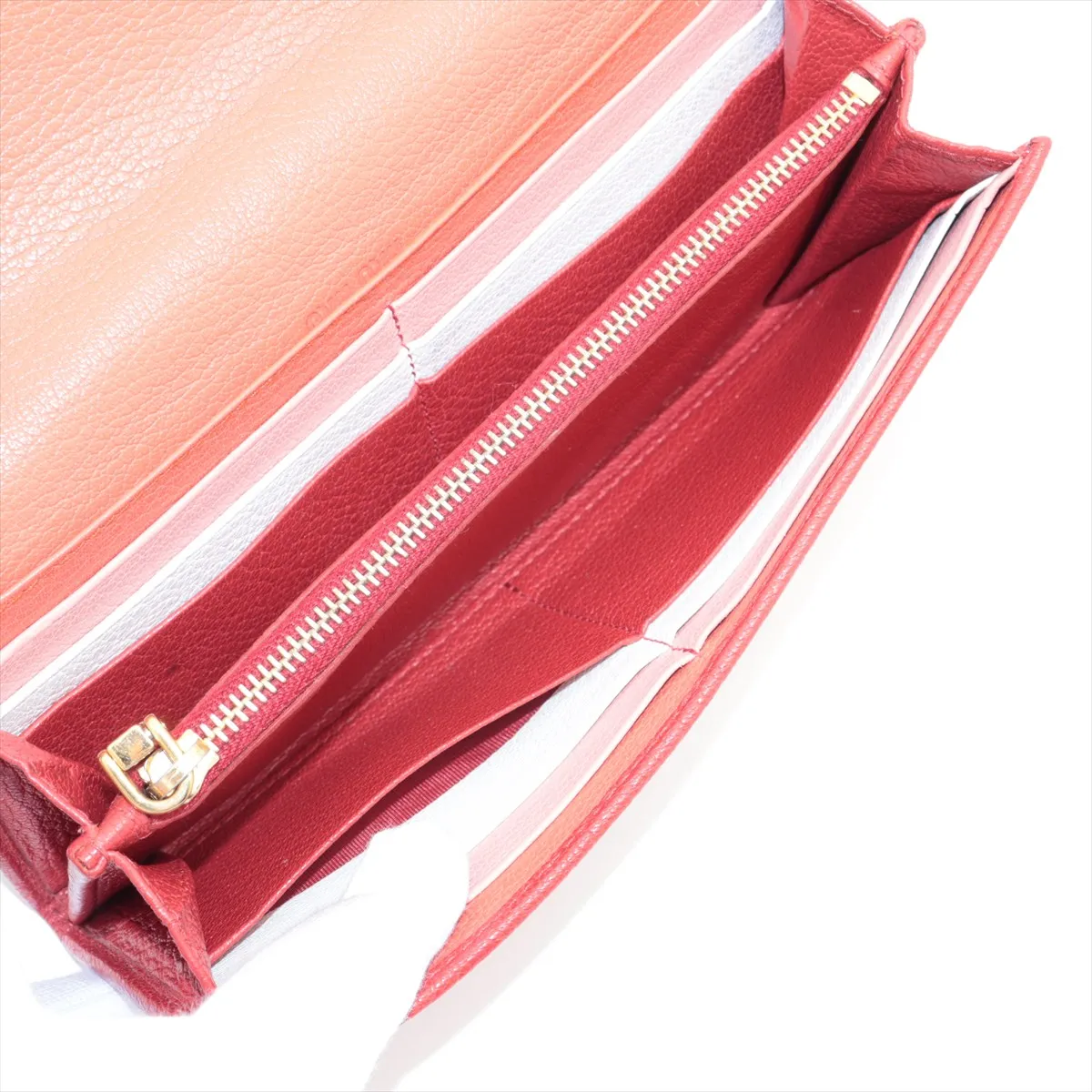 Madras Logo 5MH379 Leather Long Wallet Red — view 4