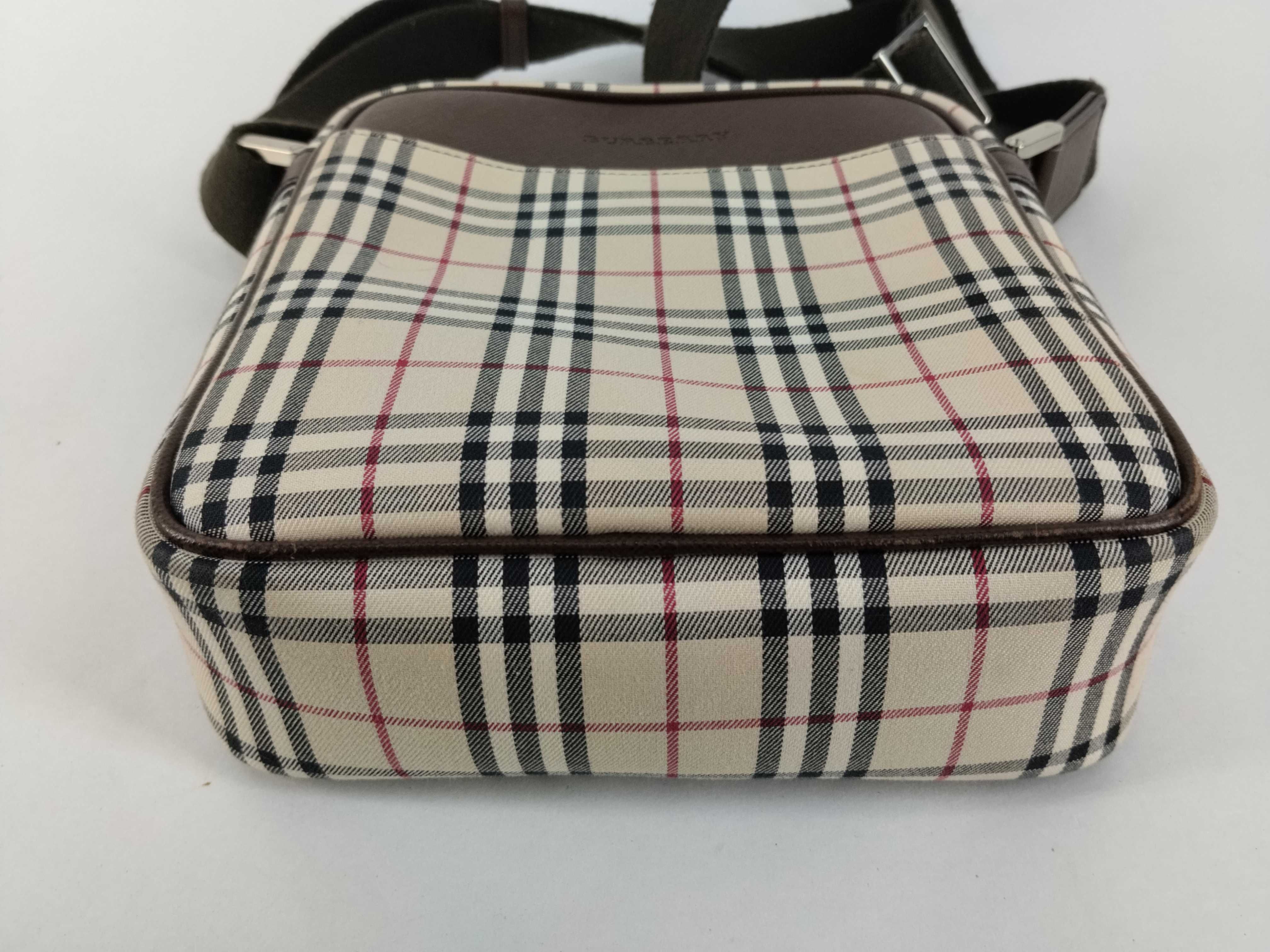 Nova Check Leather Logo Embossed Shoulder Bag — view 7