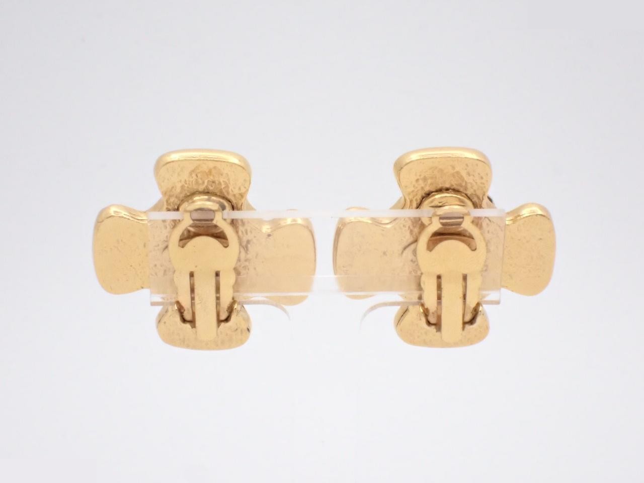 Earrings, Gripoix Green, Faux Pearl, 94A — view 2