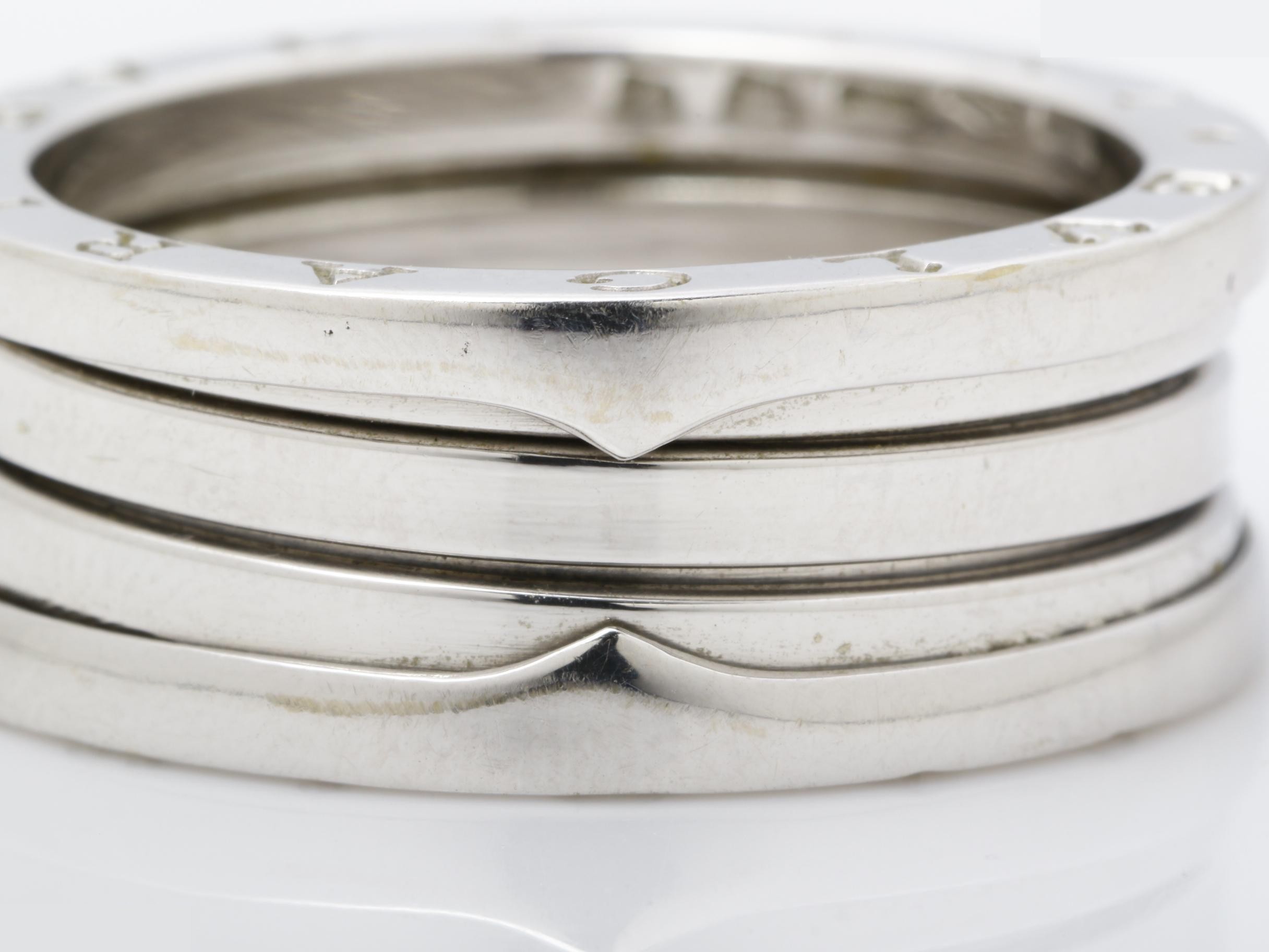 B.zero1 (precious metal) ring, 750WG, 12.3g, size #62 — view 2
