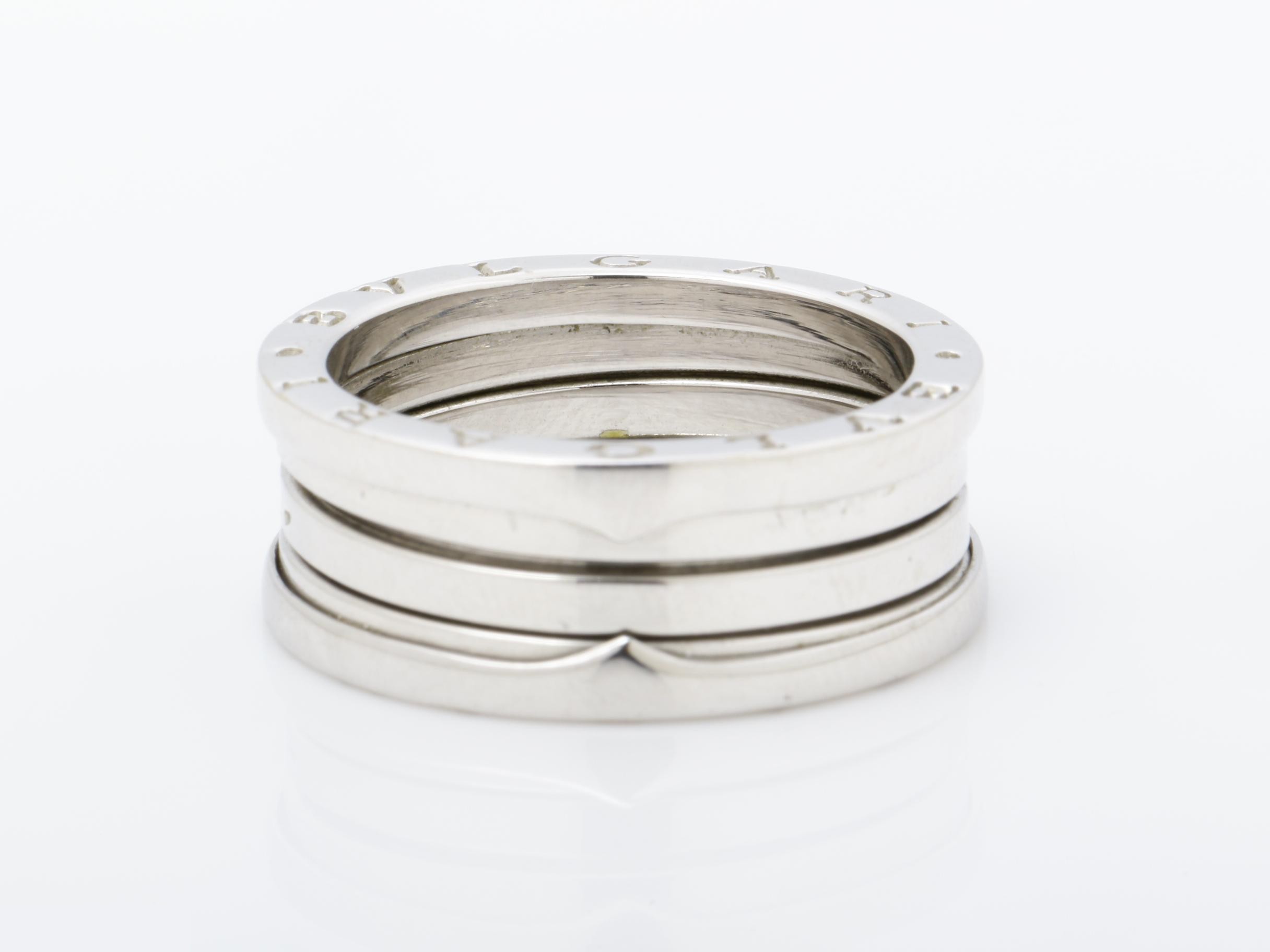B.zero1 (precious metal) ring, 750WG, 12.3g, size #62 — view 4