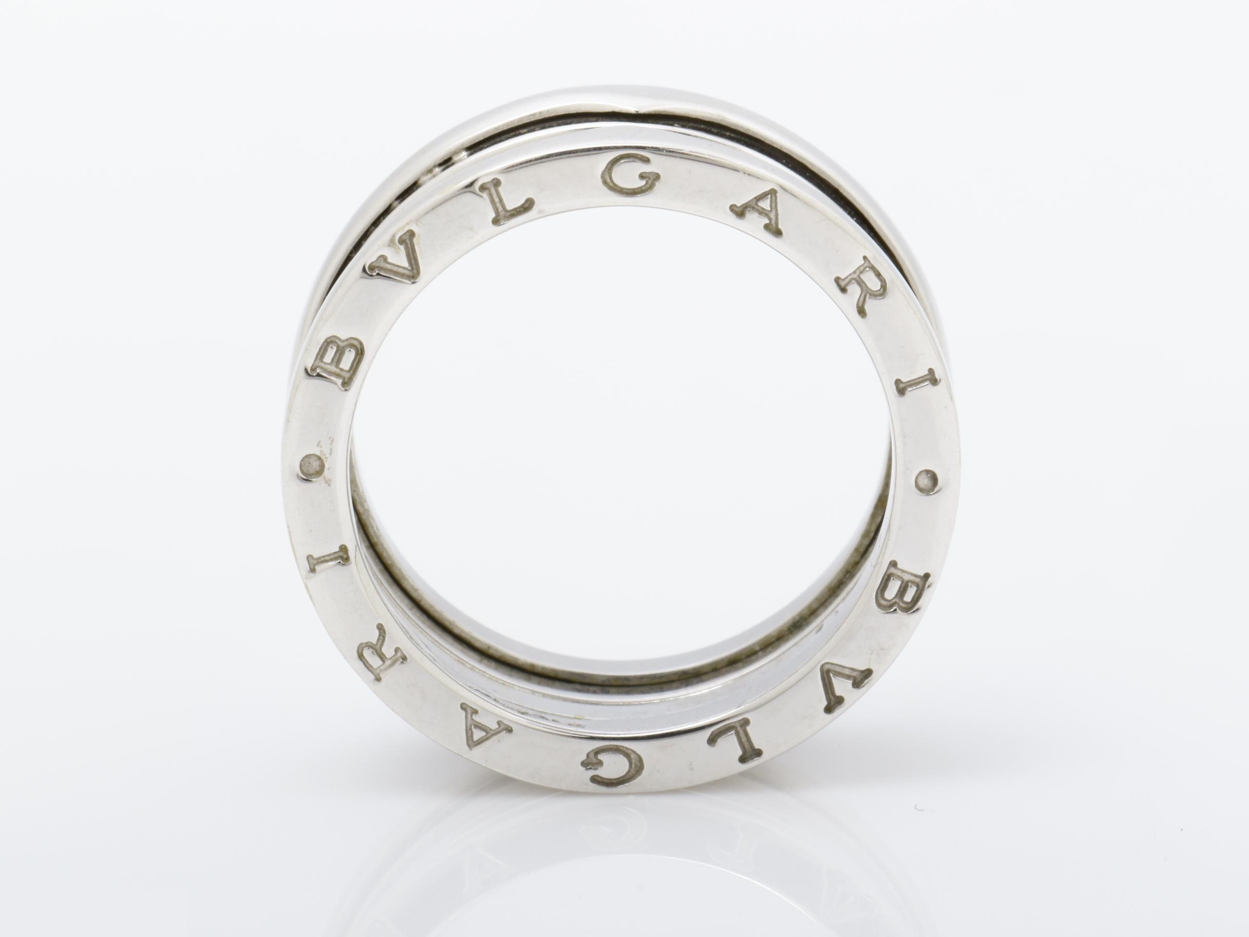 B.zero1 (precious metal) ring, 750WG, 12.3g, size #62 — view 5