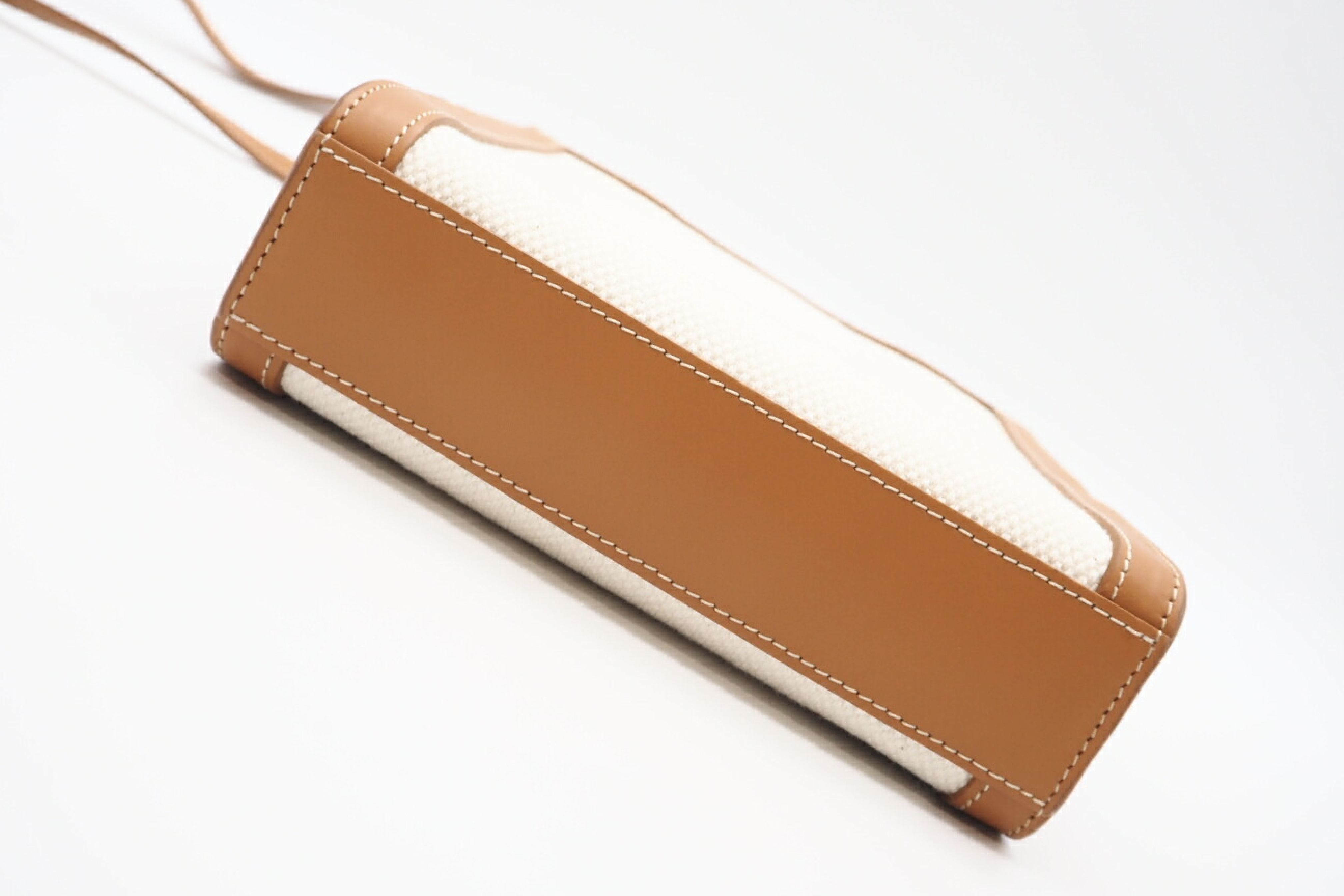 193302BNZ02NT Canvas Mini Vertical Cabas Natural Tan Bag with Dust Bag (Shoulder Bag) — view 5