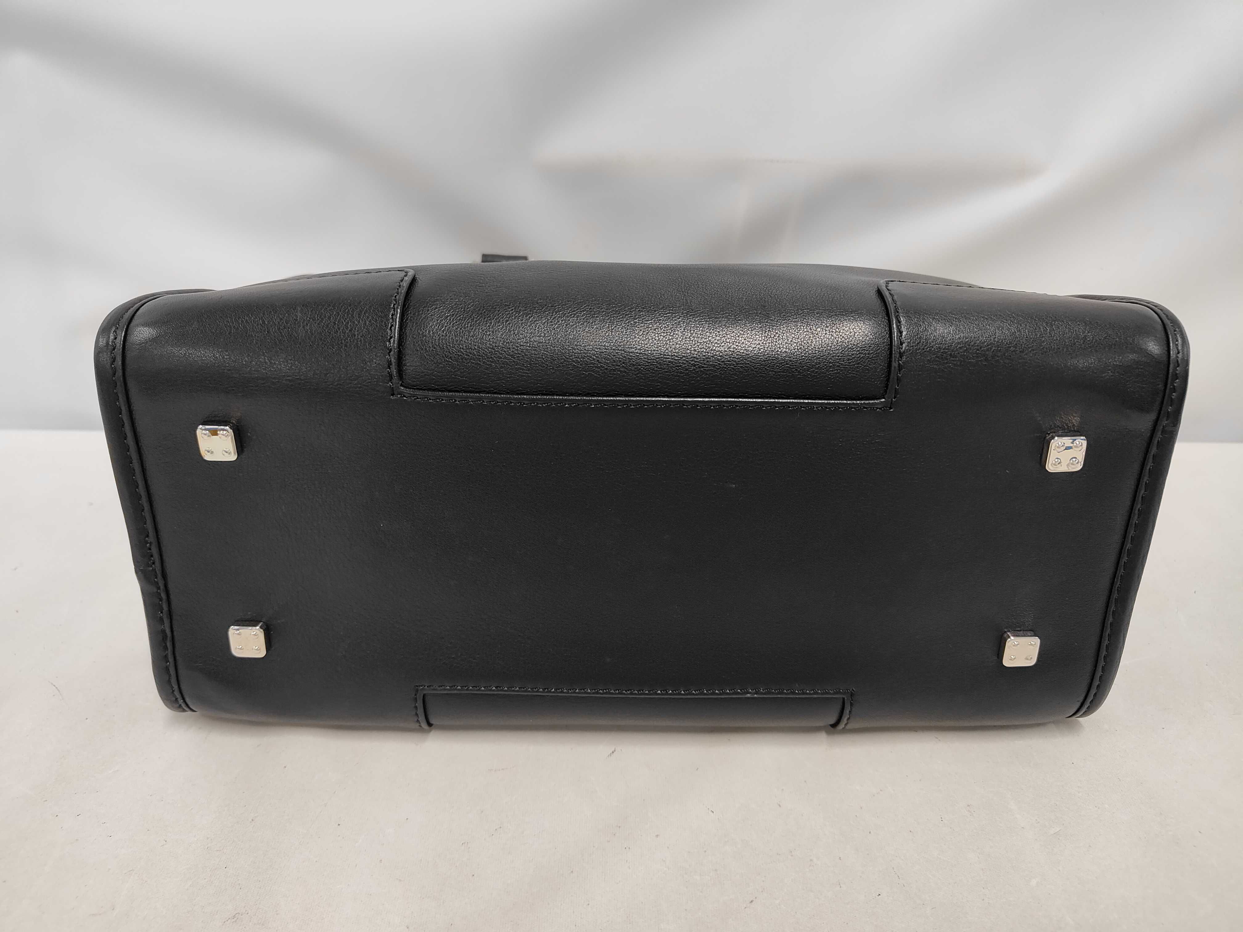 Amazona Anagram Black Leather Handbag with Dust Bag — view 4