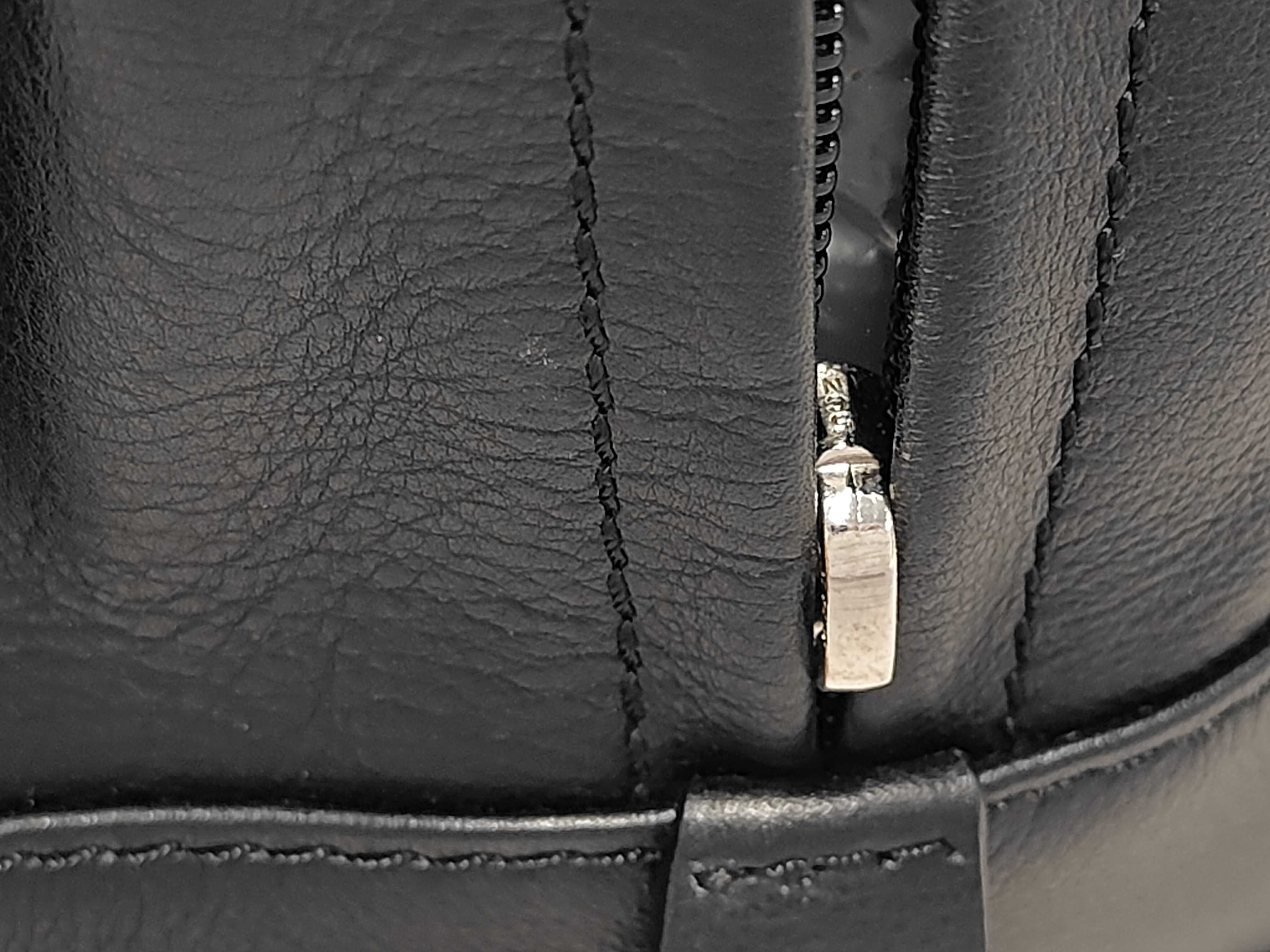 Amazona Anagram Black Leather Handbag with Dust Bag — view 7